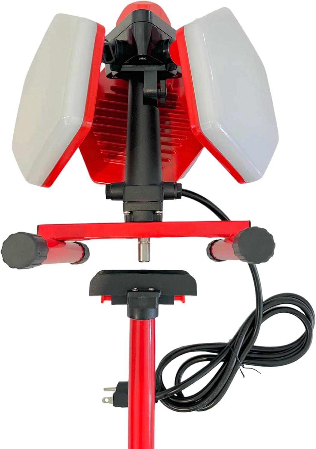Red Rock 360º 10000-5500 Lumen Industrial Grade LED, 3 Lamp Hexagon Work Light, Wet Location, 38” Tool-Free Steel Tripod, Garage, Workshop, Jobsite, Construction Site, Garage