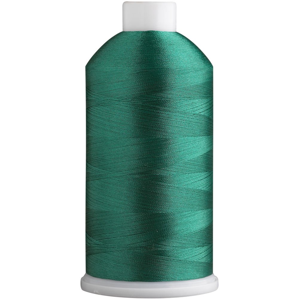 Superpunch SuperB Embroidery Thread, 5000 m Cone, Grasshopper Green 3325