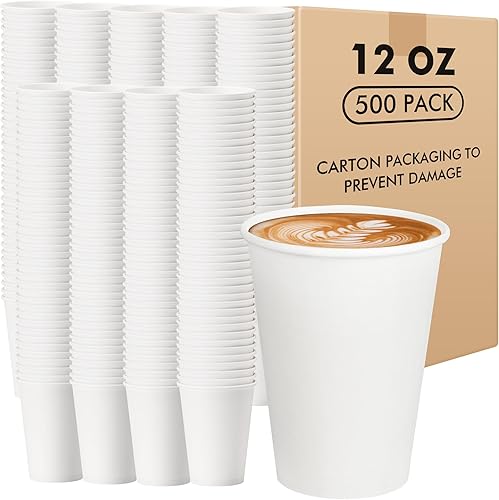 Miniatura 10 de RACETOP Paquete de 300 vasos de papel de 3 onzas para baño, vasos desechables para enjuague bucal, vasos de papel pequeños, para fiestas, pícnics,