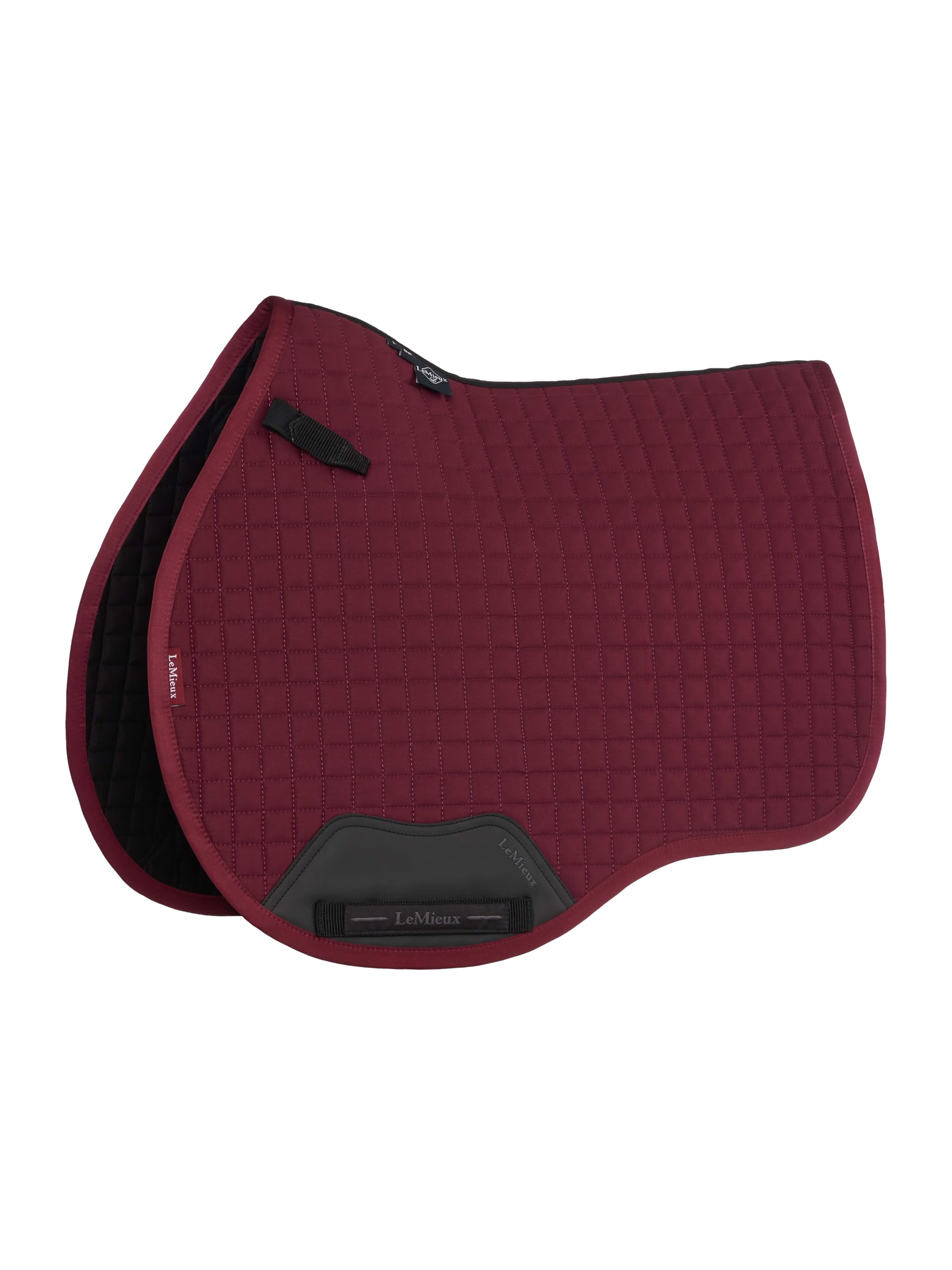 LeMieux Cotton GP Square - Equestrian Saddle Pad - High Wither - Burgundy - Large — image 1