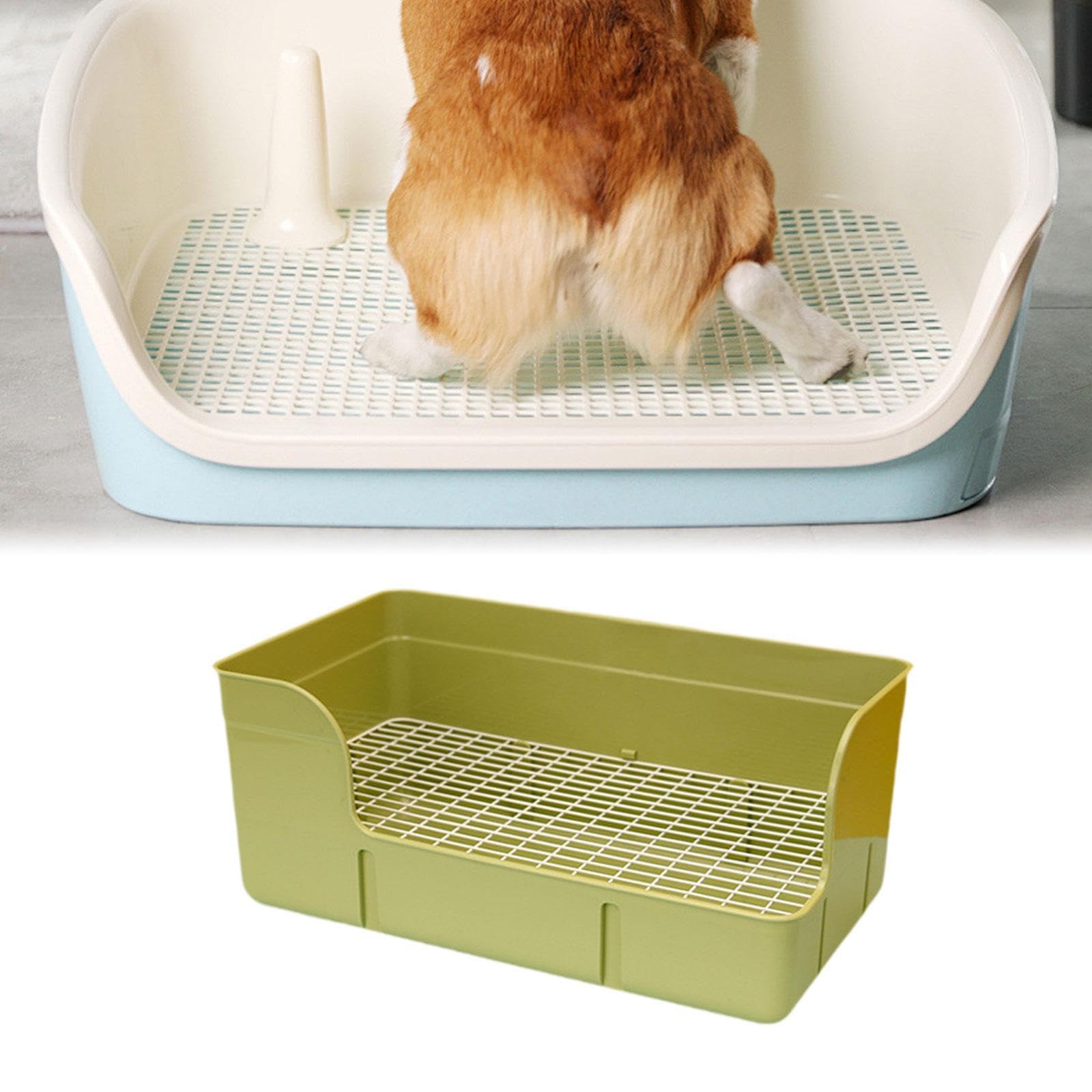 Kaninchentoilette, Ecktoilette, Käfigtoilette, Einstreubox für Kleintiere, Hamsterkäfigzubehör, GrÜn