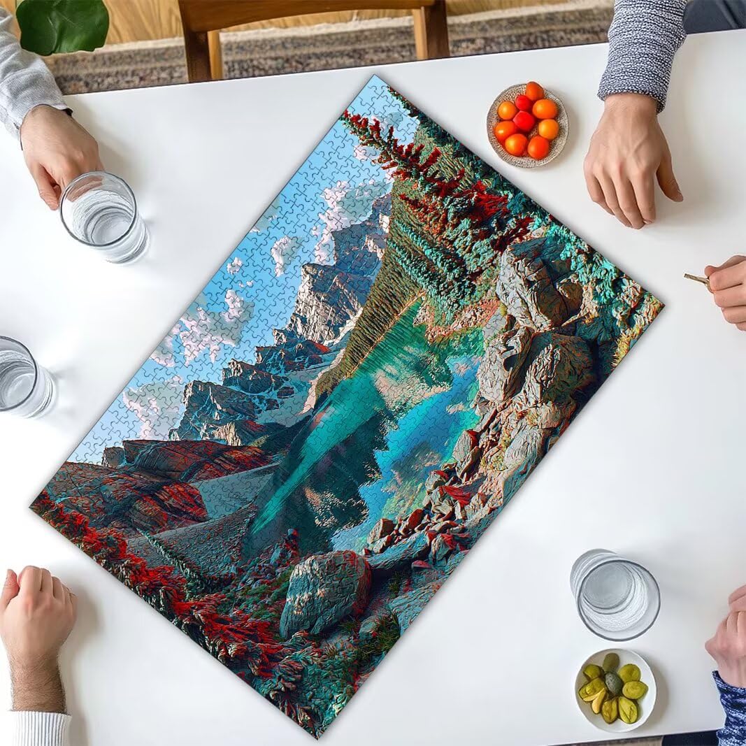 Puzzle Lago, Puzzle 1000 Pezzi per Adulti, Decor, Regalo Donna/Uomo -2549