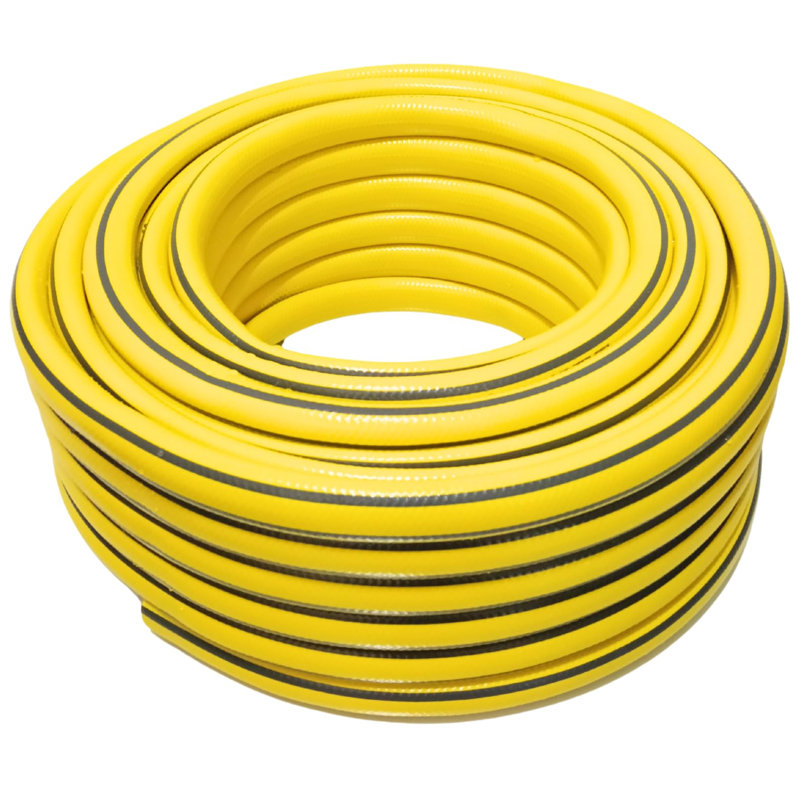 Gartenschlauch 3/4 Zoll 20m 30m 50m – grün oder gelb – optional mit Adapter Set – flexibel UV-beständig knickfest für Garten, Bewässerung, Auto, Haushalt (Gelb, 20m)