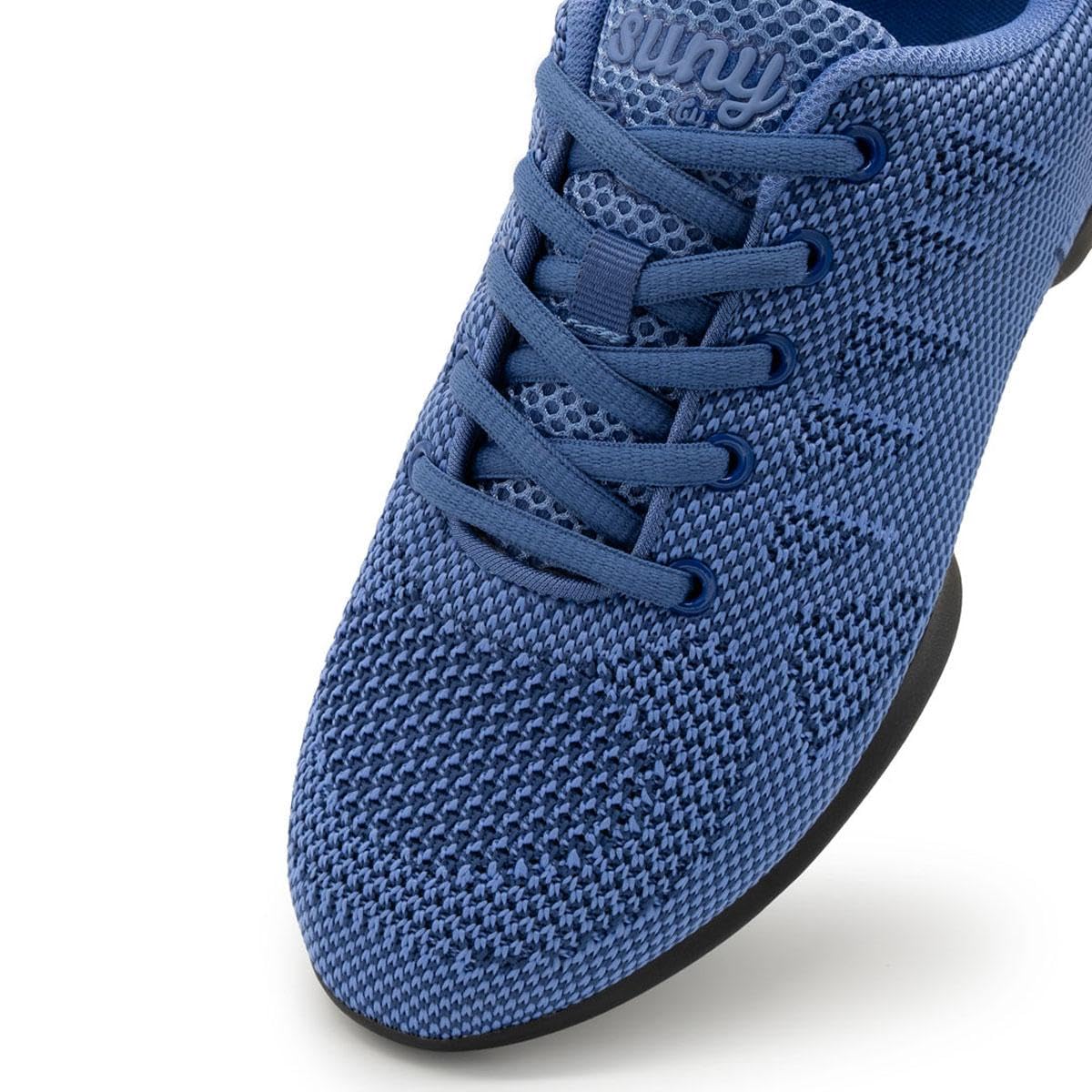 Anna Kern Suny Dance Sneakers 185 Bold – Knit Capri blu – Larghezza normale – tacco da 1 cm – Suola in PU divisa