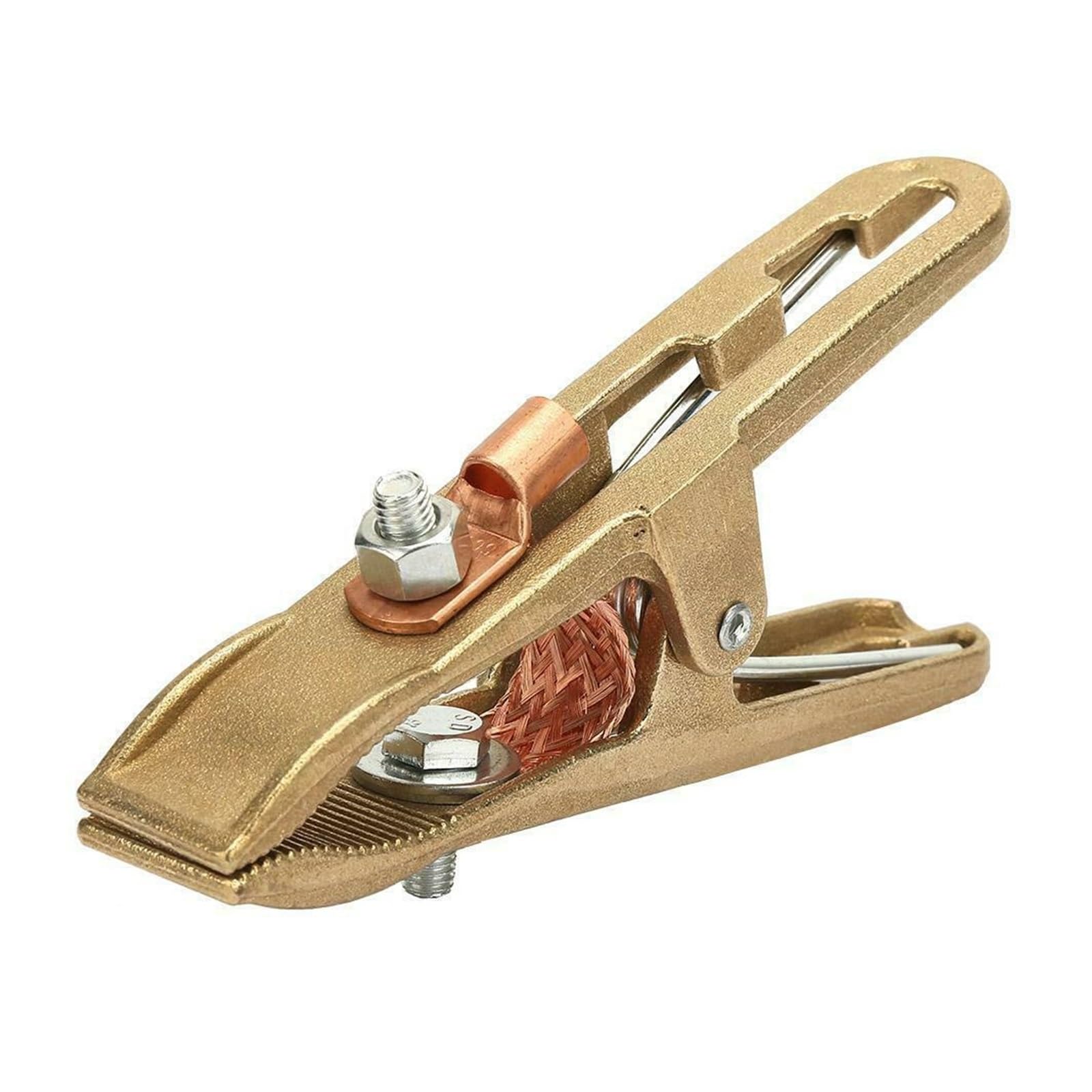 Pinza massa per saldatrice Morsetto di terra for saldatura a terra a forma di materiale in ottone 260/300/500A(300A)