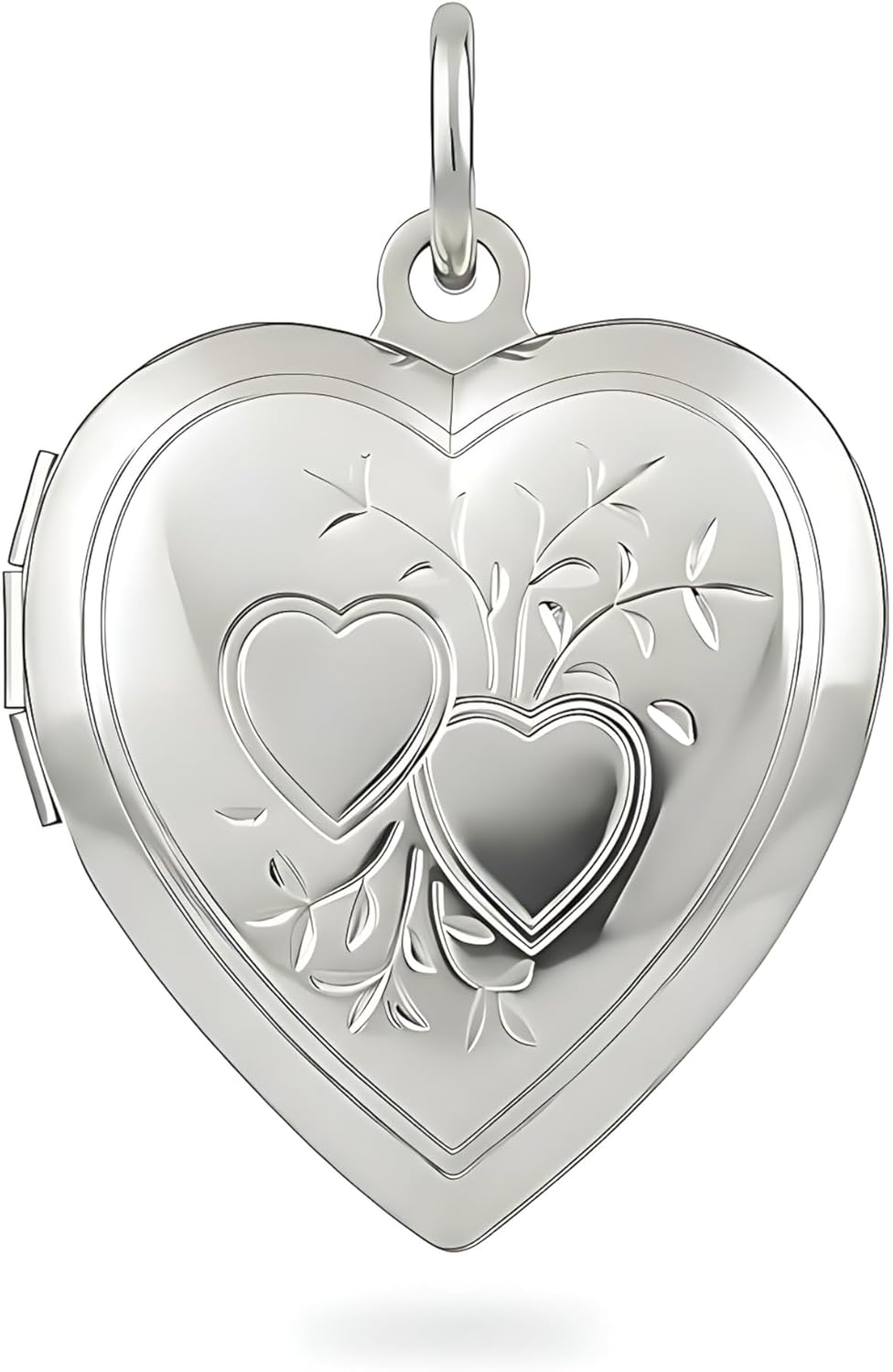 LIFETIME JEWELRY Two Hearts Locket Necklace That Holds Pictures 24k Gold Plated