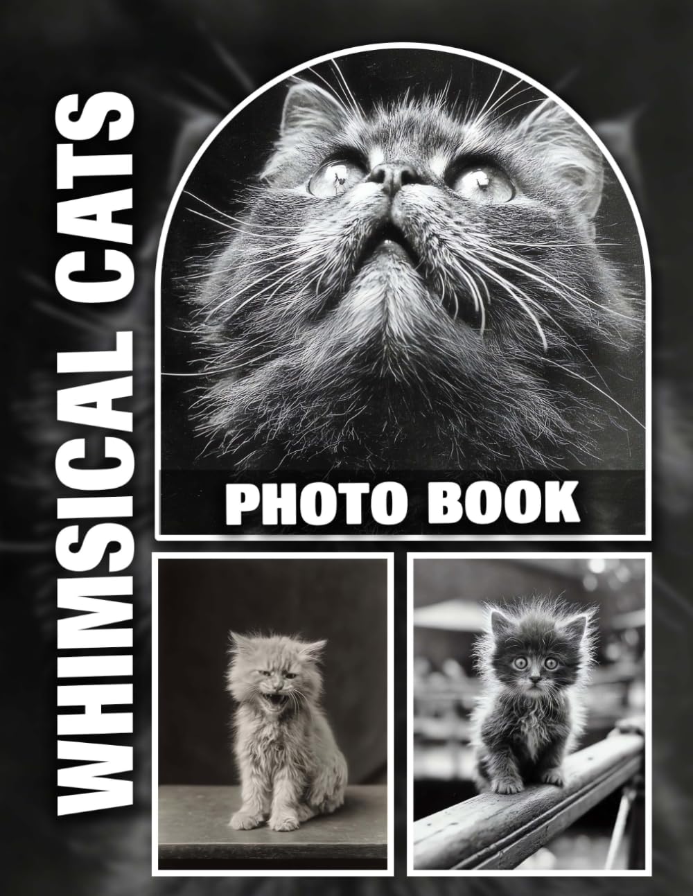 Whimsical Cats Photo Book: Playful Feline Companions Showcased in Vibrant 8.5x11-inch Prints | 40 Charming Images to Delight Cat Enthusiasts of All Ages