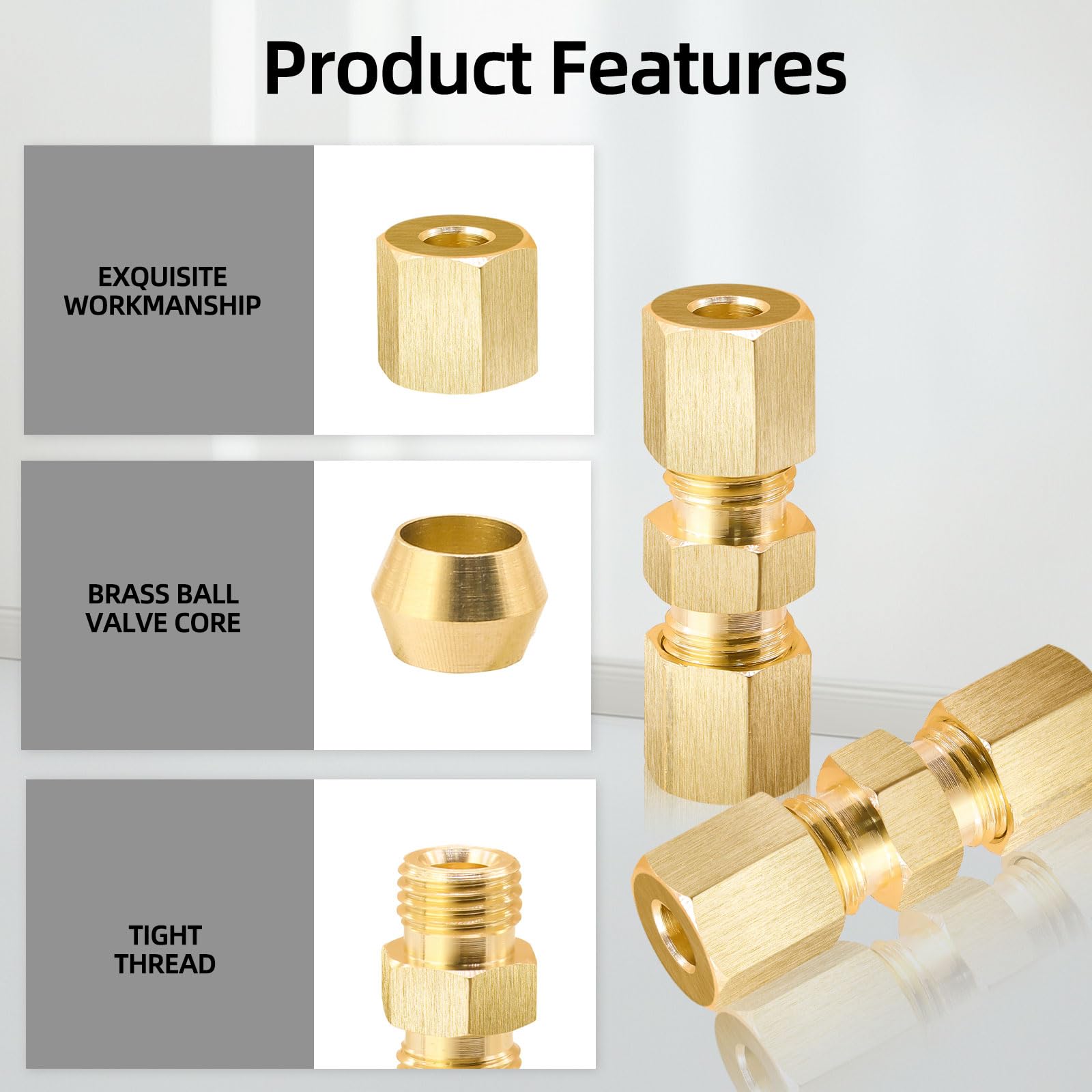 12 unidades de conectores de línea de freno, 4,75 mm, sin rebordear, tubo de freno, accesorios para cable de freno, cable de freno, sin rebordear, conector