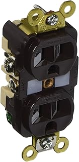HUBBELL HBL5262 AC Receptacle NEMA 5-15 Female Duplex Industrial Grade Brown