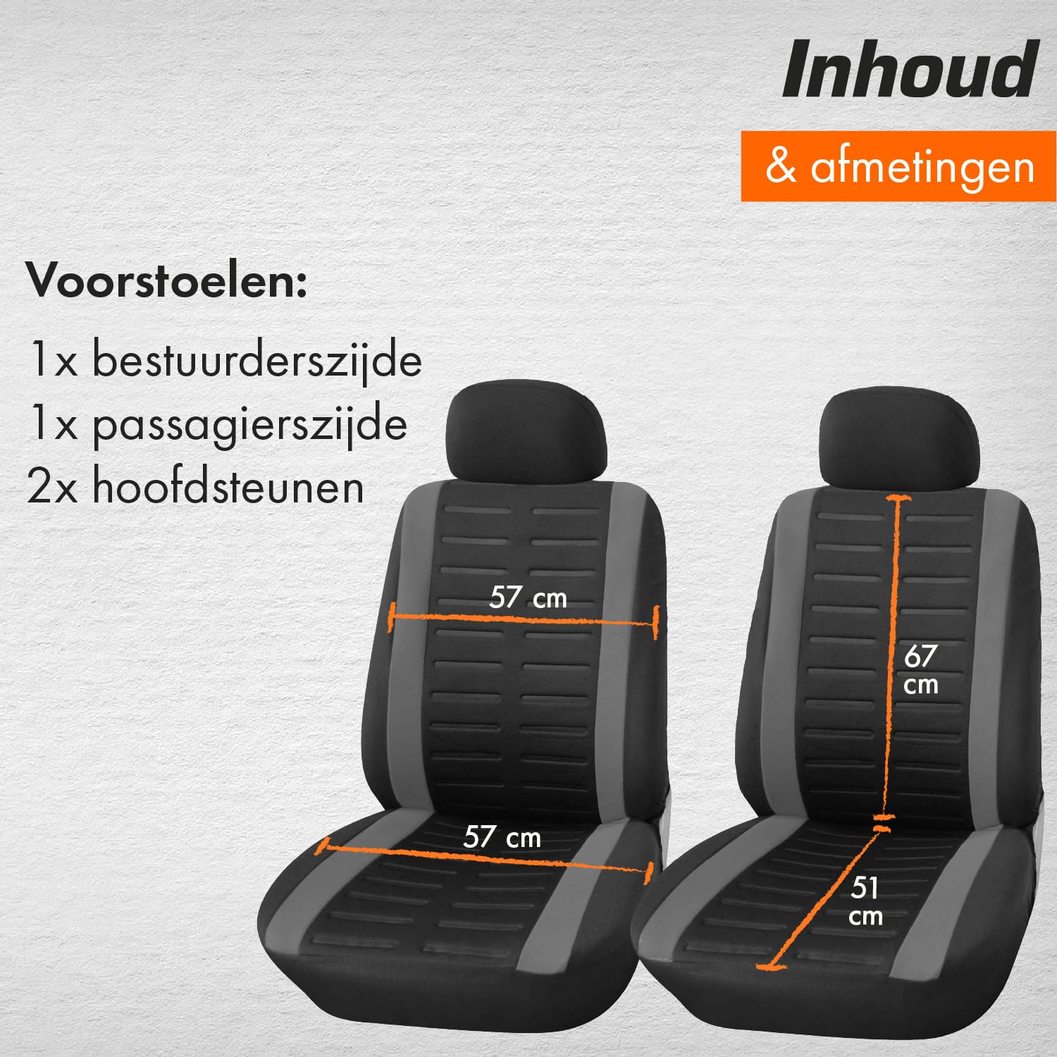 WOLTU AS7247 Autostoelhoezen universele maat, vlinder borduursel, zwart-roze