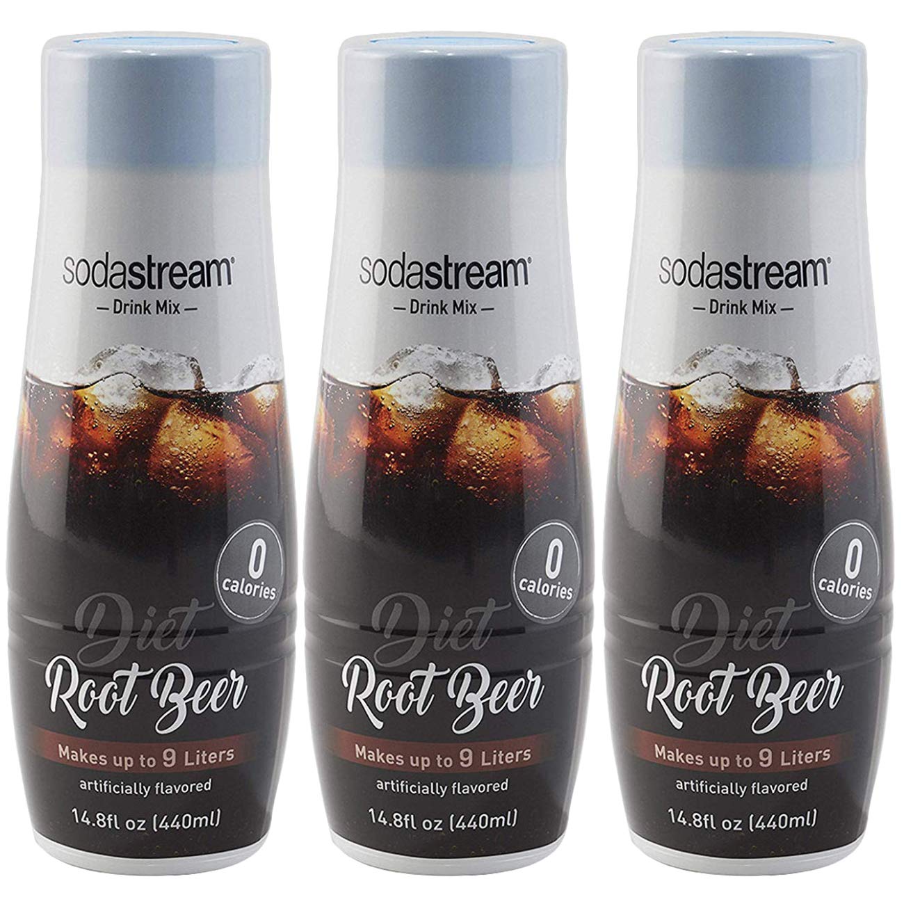 SodaStream Diet Root Beer, 440ml 3 Pack, 14.8 Fl Oz
