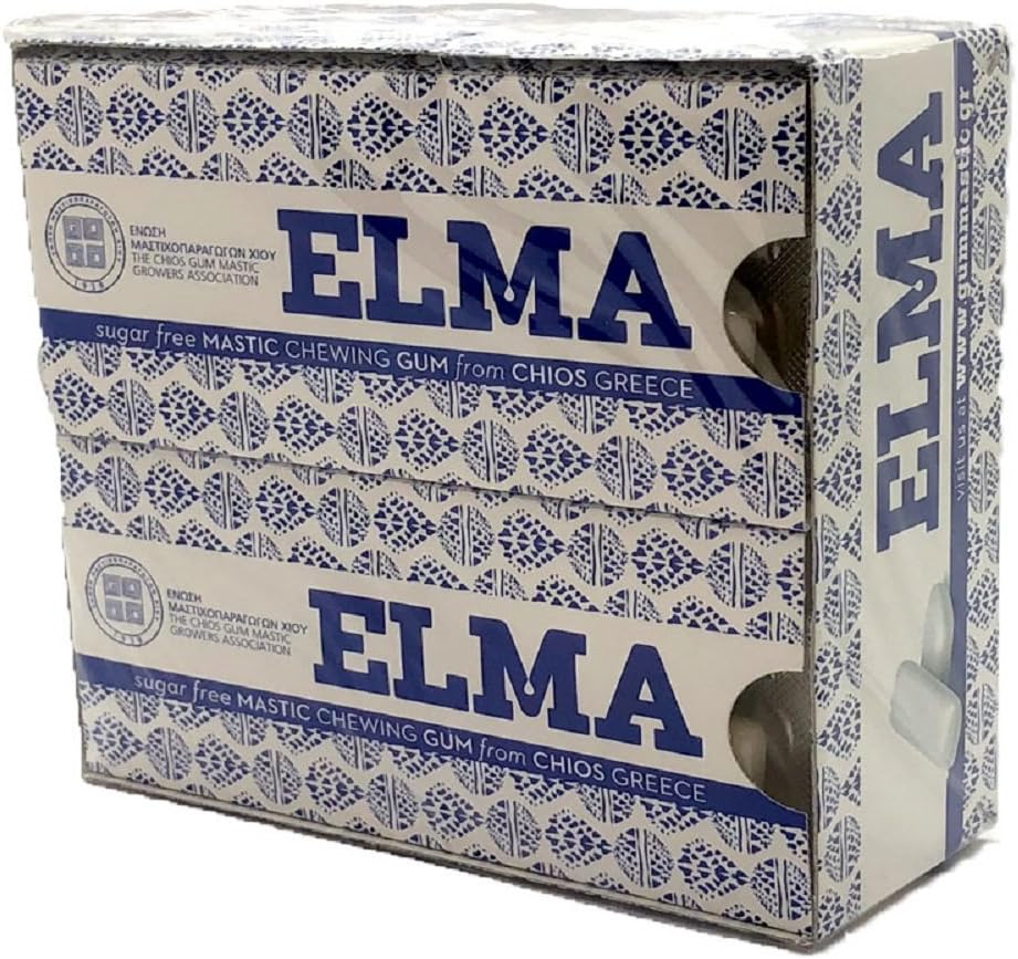 ELMA Sugar-free Mastic Gum from Chios, 10-pack, Imported From Chios Greece