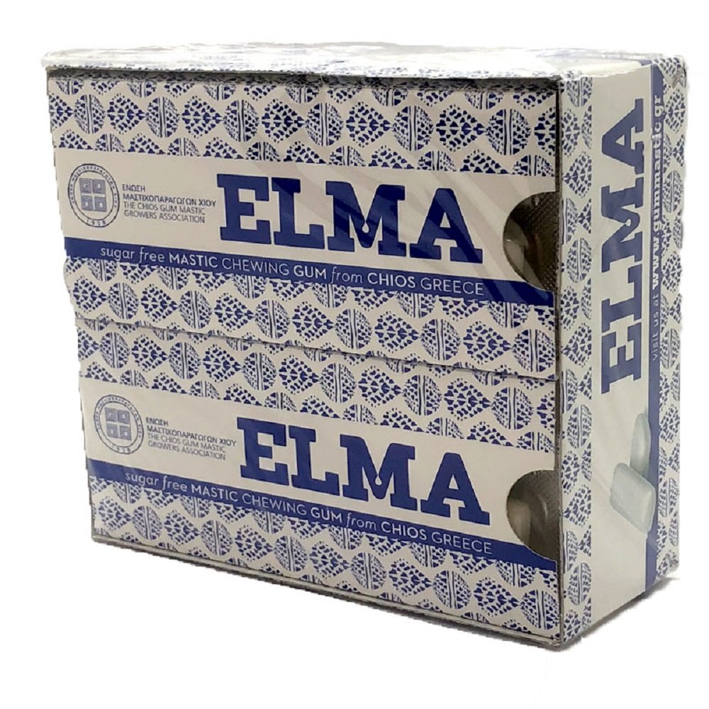 ELMA Sugar-free Mastic Gum from Chios, 10-pack, Imported From Chios Greece