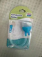 Aspirador Nasal para Bebê por Sucção Azul | Sugador Nasal Infantil para Recém-Nascidos | Removedor de Secreção Nasal Seguro, Macio e Fácil de Limpar