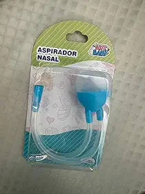 Aspirador Nasal para Bebê por Sucção Azul | Sugador Nasal Infantil para Recém-Nascidos | Removedor de Secreção Nasal Seguro, Macio e Fácil de Limpar