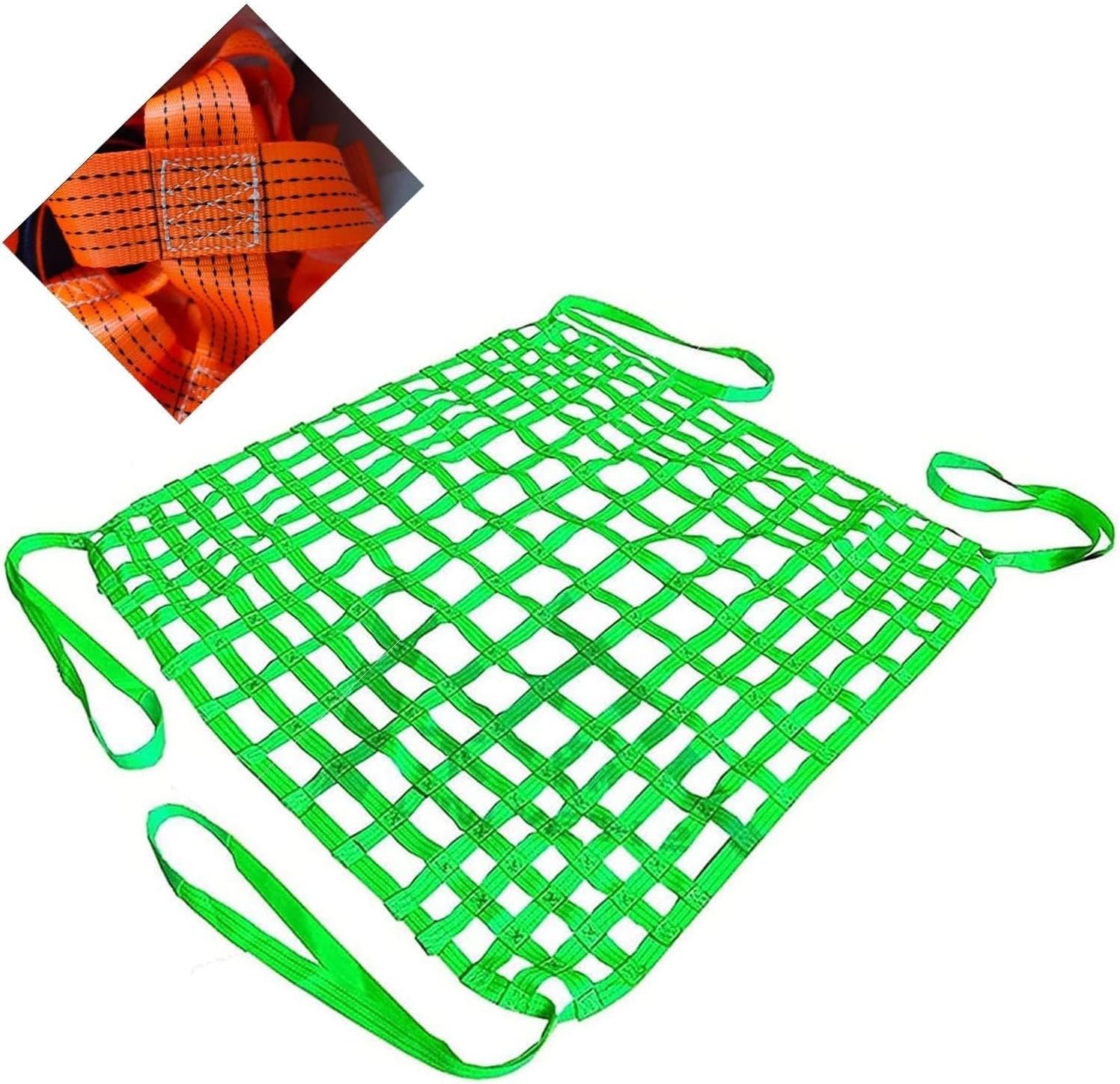Filet de levage de cargaison industriel en polyester et nylon plat 1x1m - 8