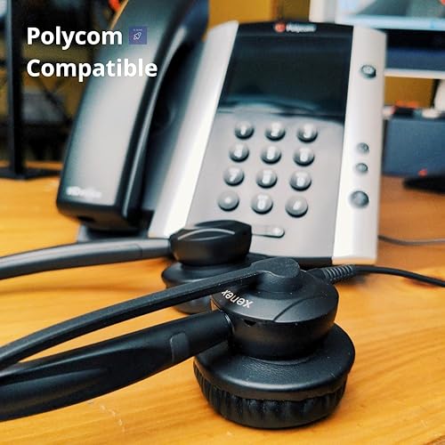 Miniatura 8 de Paquete de auriculares XS 820 con cable de teléfono, teléfonos compatibles Yealink, Polycom, Cisco, Mitel, ShoreTel, Aastra, Toshiba, Nortel,