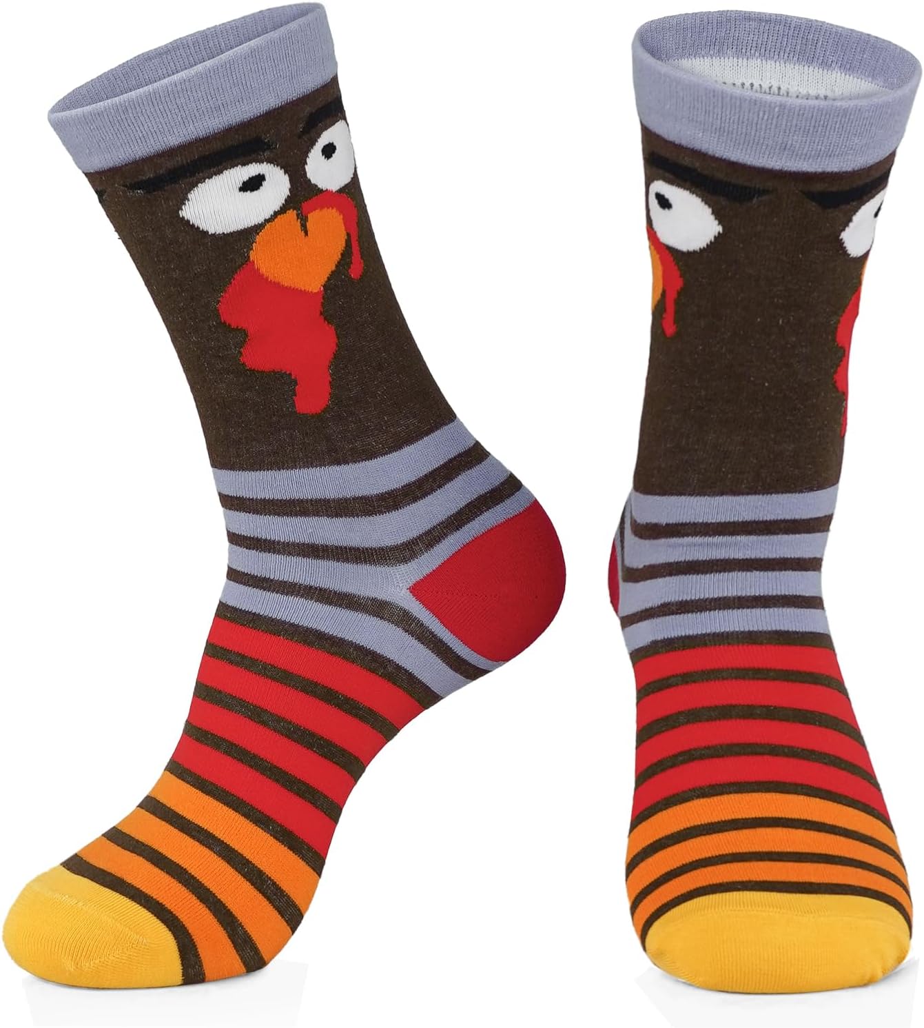 Calcetines de Pavo para Mujer y Hombre Rayas