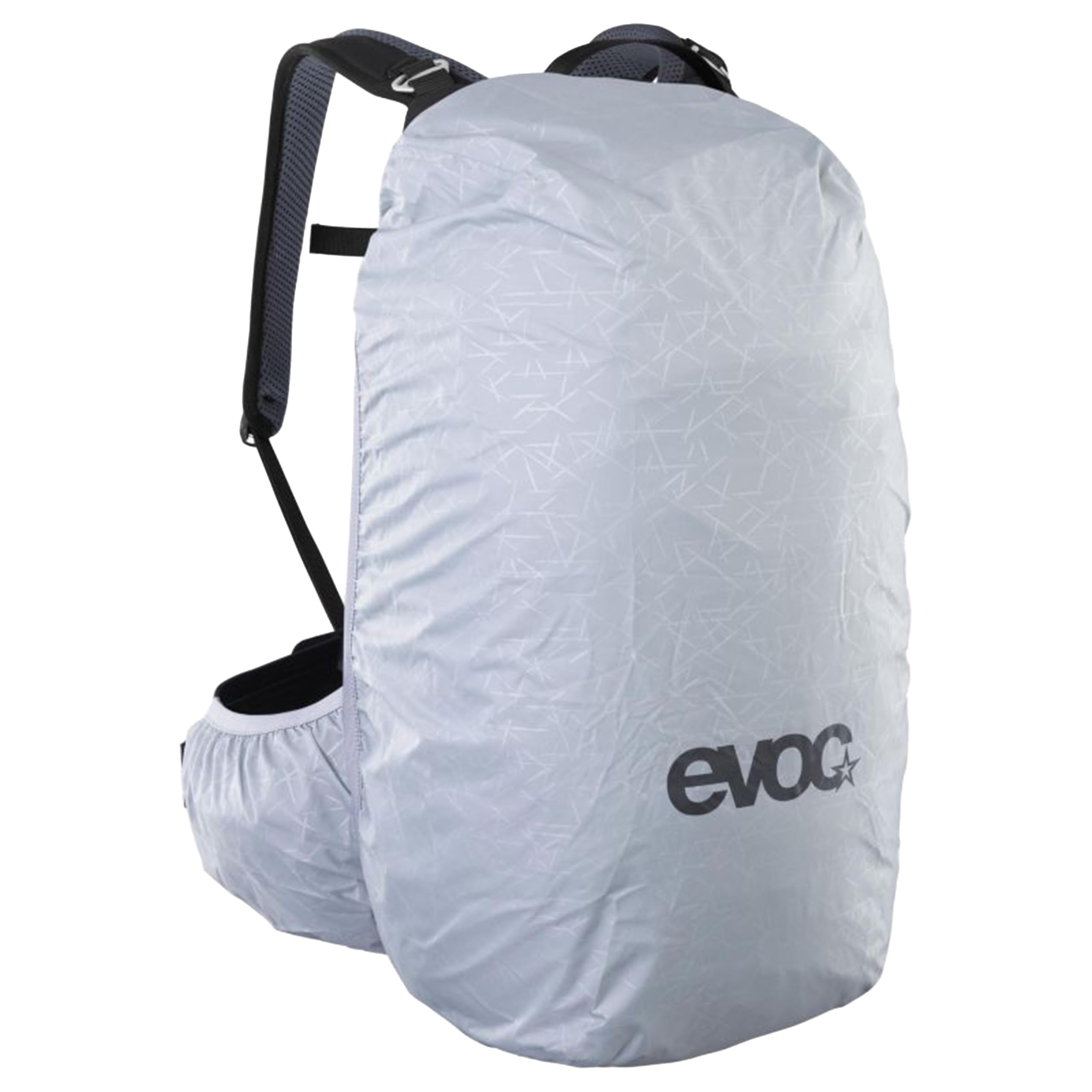 EVOC TRAIL PRO BLACKLINE 26 Protektorrucksack (leichter Rucksack mit Rückenprotektor, inkl. Trinkblasenfach, optimaler Sitz, S/M), Schwarz