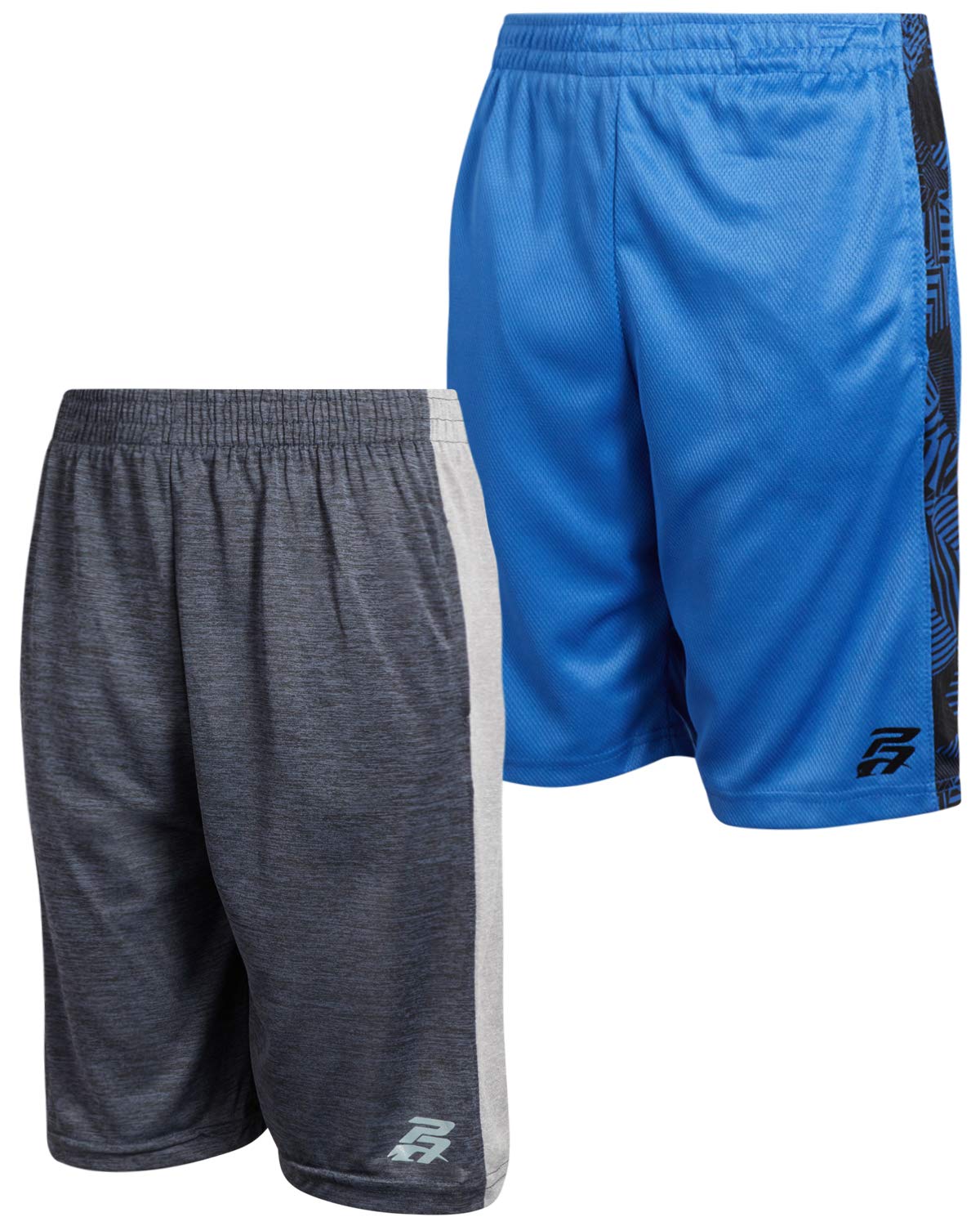 Boys' Athletic Active Basketball Shorts with Pockets (2 Pack)