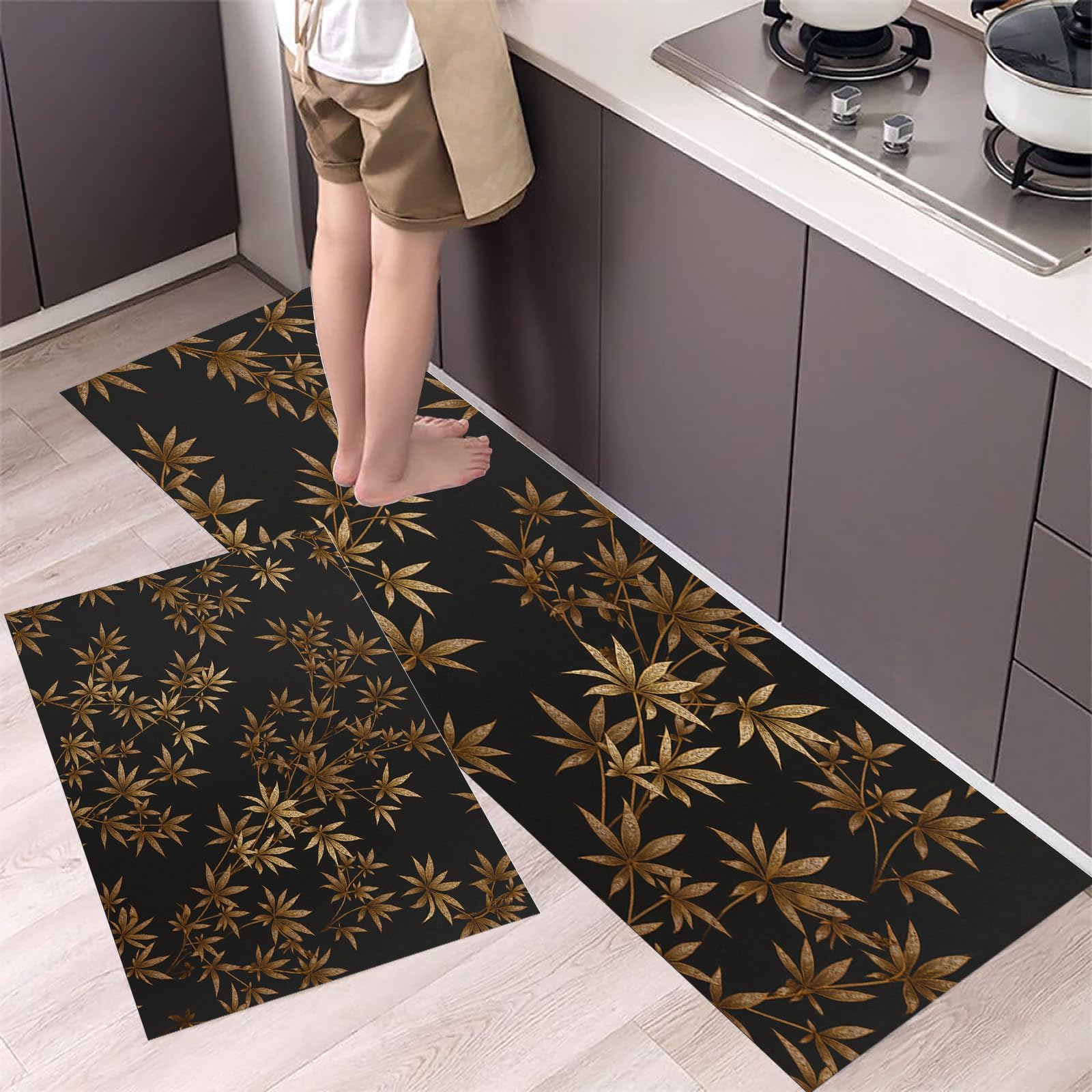 Tapis cuisine botanique pour sublimer l'espace repas et la salle à manger
