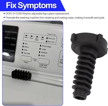 DC61-01722B Washer Leveling Feet Replacement Samsung Washing Machine Leveling Feet For Samsung Washer Parts Washer Dryer Pedestal EAP4206427, AP5578287, PS4206427-2Pcs