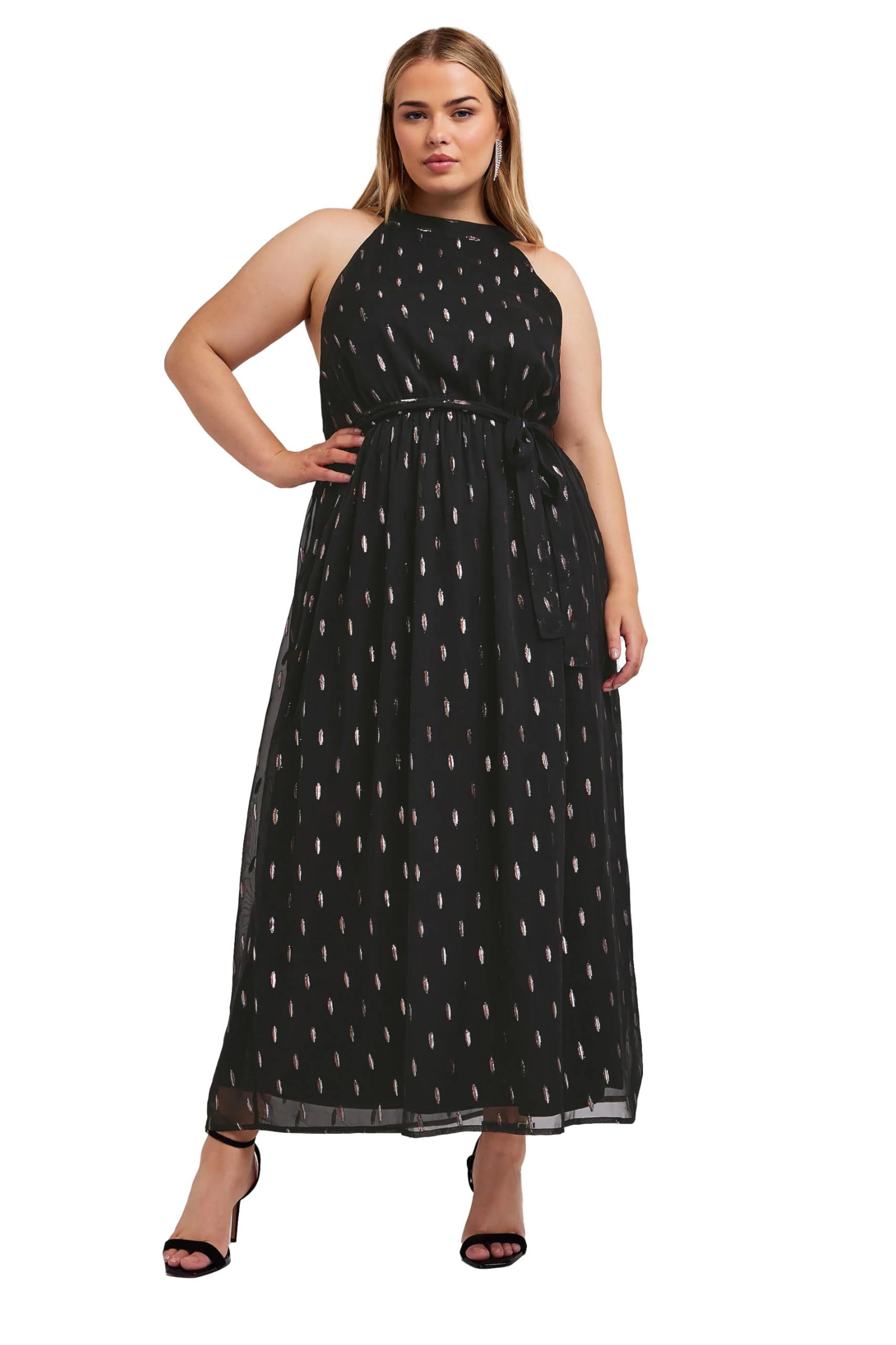 Yours Women's Maxi Dress - Black - Size 20