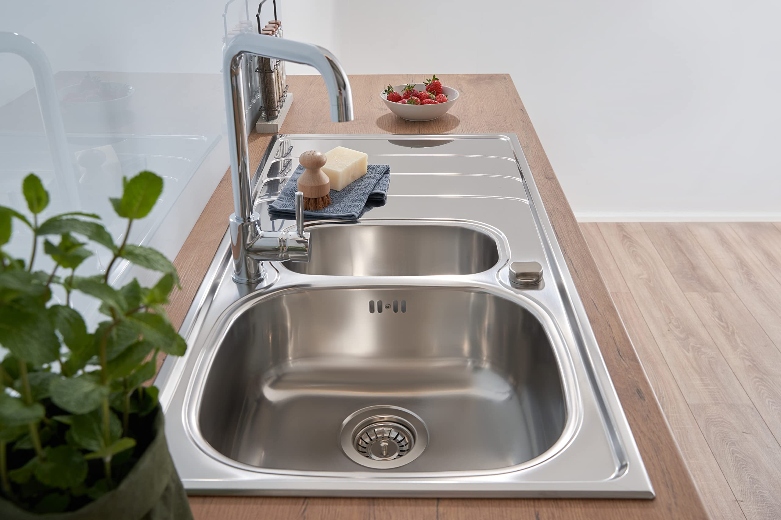 Respekta Miami Lavello, inox, 100x50 cm, 1,5 vasche