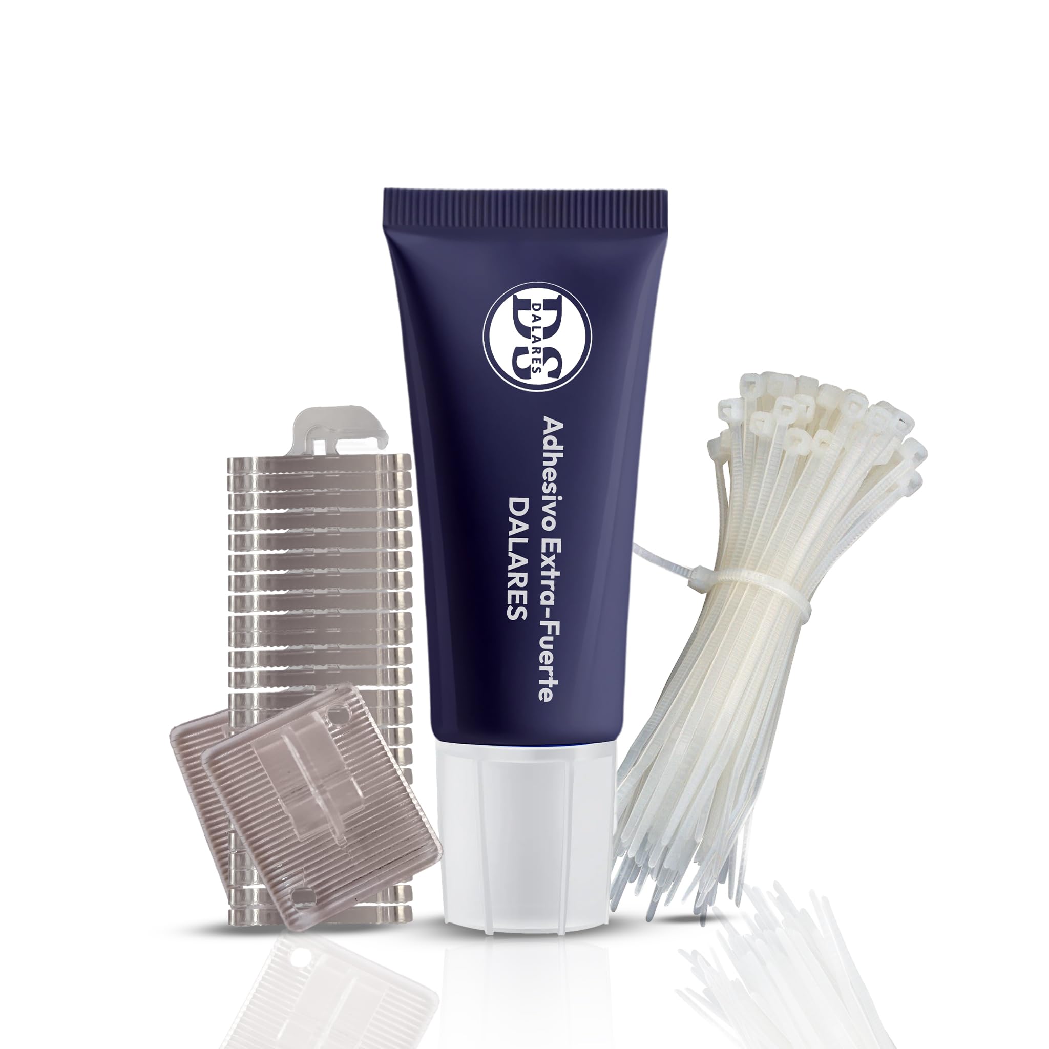 DALARES Fijación Red para Gatos Sin Taladro | 60 Ganchos Transp+30 Bridas+Adhesivo |+4H. de Espera | Instalación Red para Gatos Terraza | Red Gatos Ventanas sin Taladro | Red Balcón Gatos Accesorios