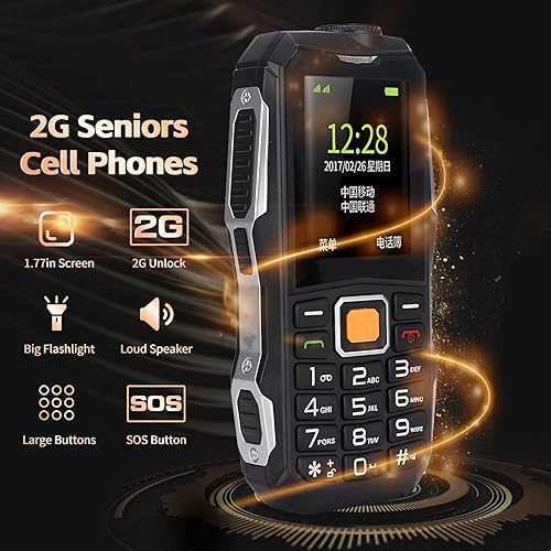 Miniatura 2 de Teléfonos celulares para personas mayores Dual SIM Dual Standby, 32 + 32M Teléfono desbloqueado GSM Teléfonos celulares desbloqueados para personas