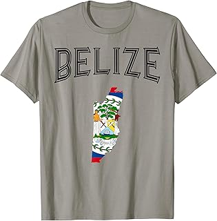 Retro Belize Flag Vintage Throwback Athletic T-Shirt