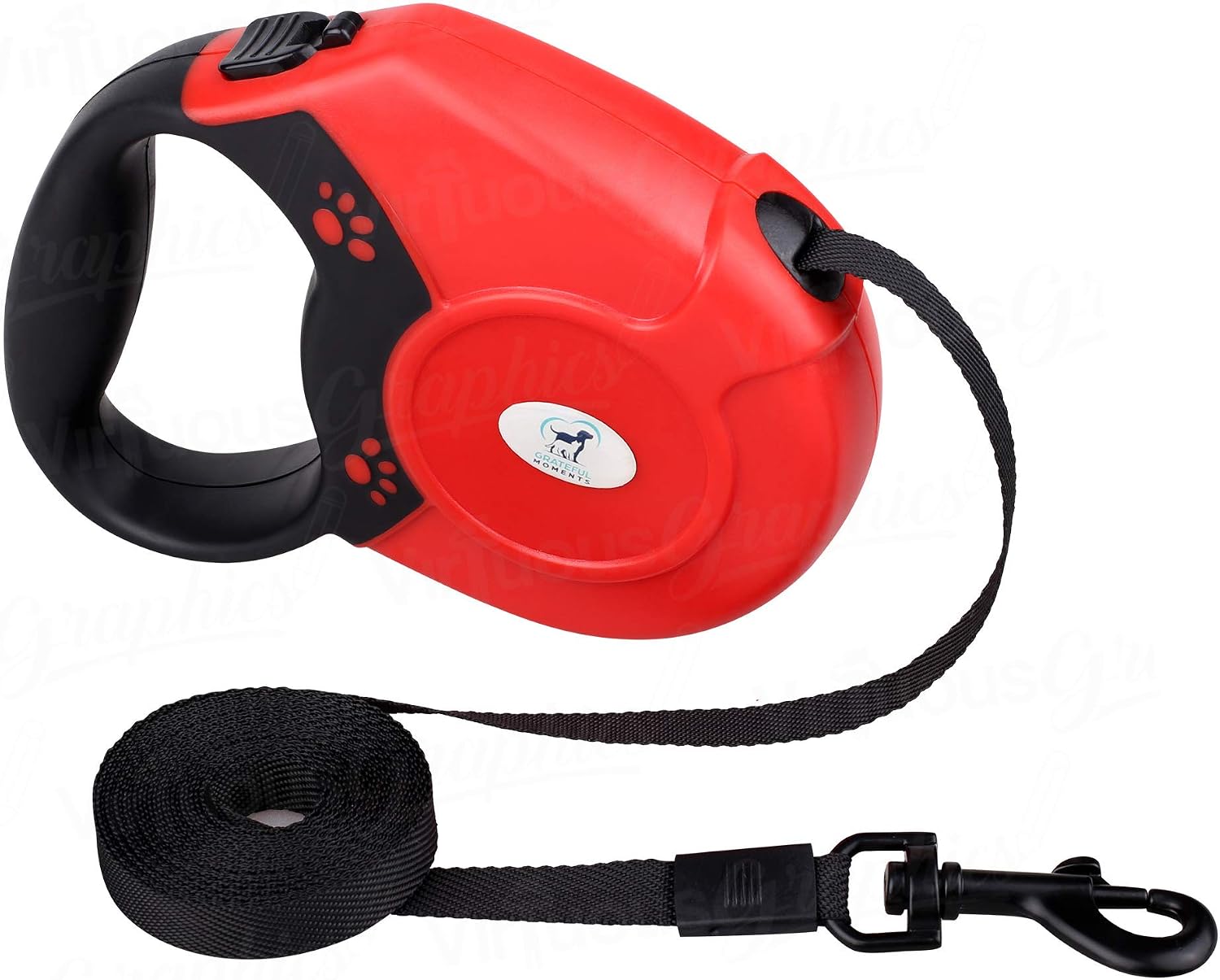 Retractable Leash- Retractable Dog Leash-Large Retractable Leash-Medium Retractable Flat Leash- Fits Small-Medium Dogs up to 65 Lbs 10…