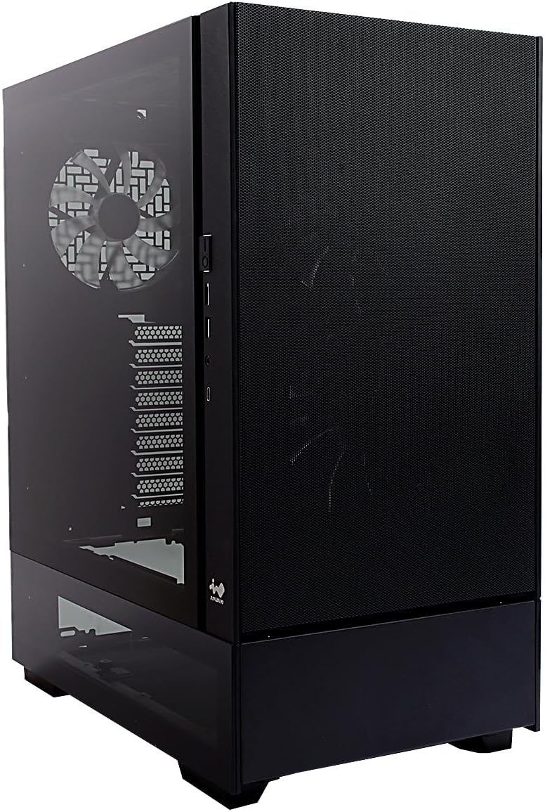 InWin ModFree Base, E-ATX, Full Tower Case, High Airflow, Support 120mm or 140mm Fans and up to 280mm AIO, Modular Design for expandability, Tempered Glass Side Panel, mesh Front Black Color
