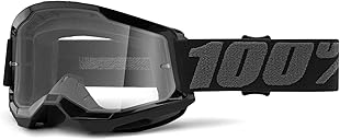 100% STRATA 2 Goggles - Sports Goggles for Motocross & Mountain Biking - Eyewear for Bike Riders - Motocross Eyewear for Men