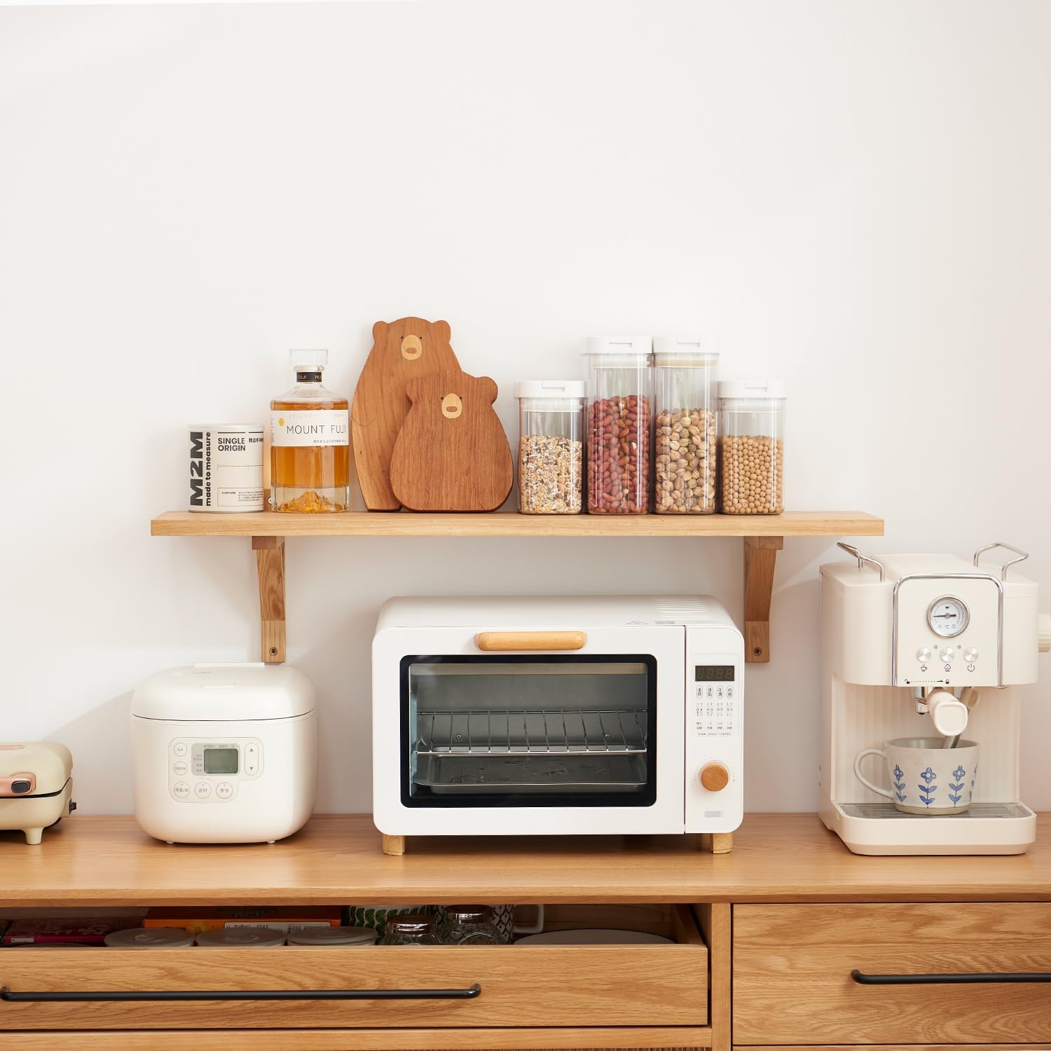 floating shelves oak 24 inches natural wood wall shelf wall mounted rustic floating shelf with brackets for bedroom living room bathroom kitchen office wall storage shelf