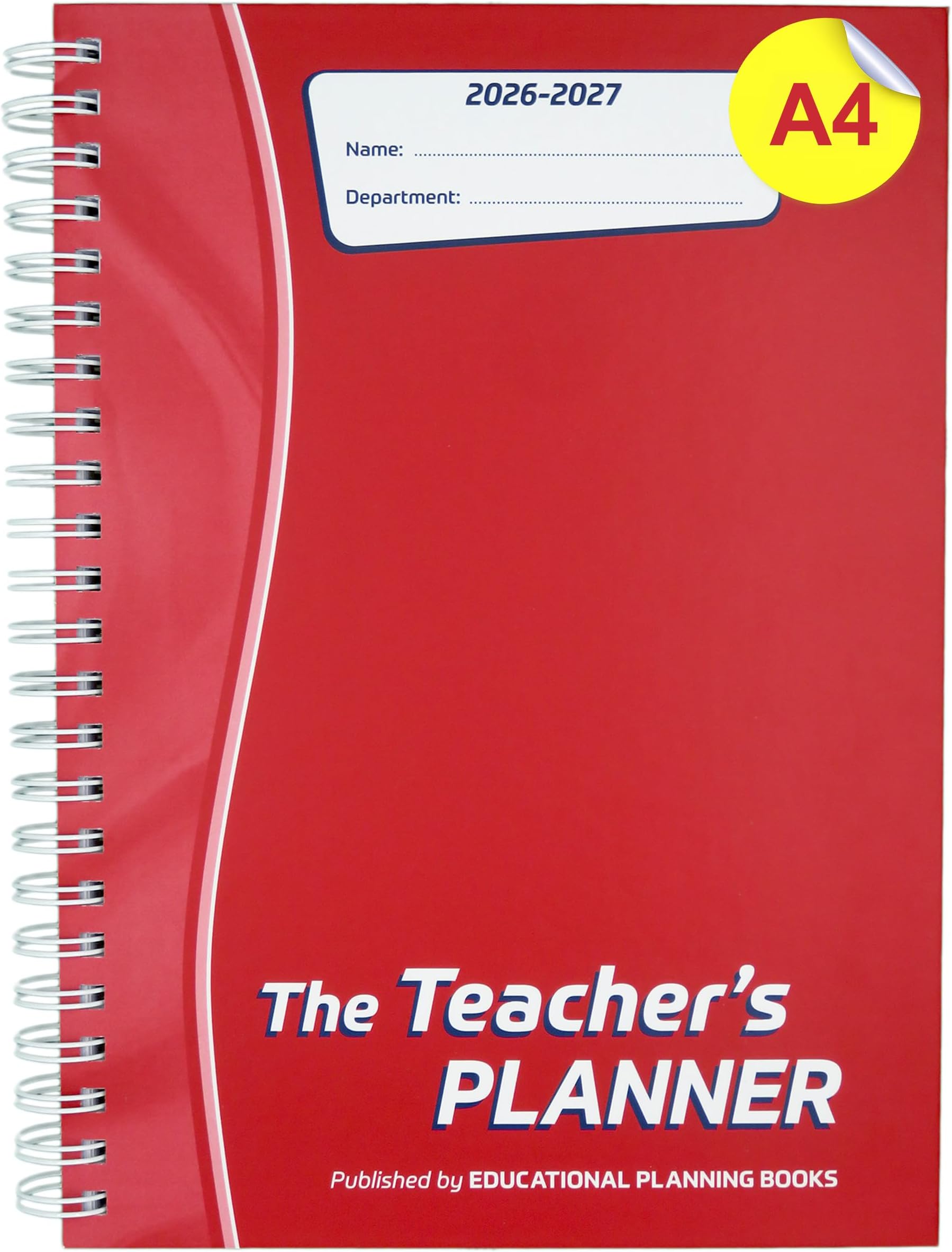 The Teachers Planner 2026-2027 for Secondary School – A4 – Five Period Day – Page-a-Day & Undated, with Dedicated Pages for Year Planning, Exams, Marking and more (TP13-R)