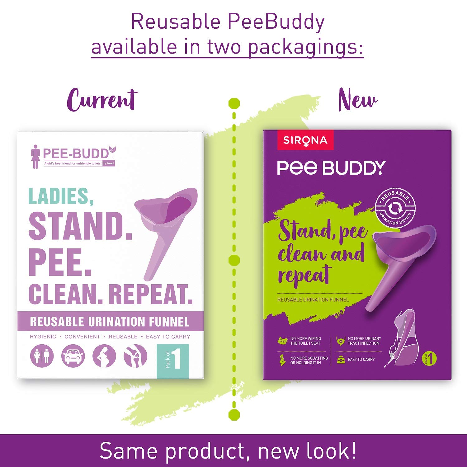 PEE BUDDY Reusable Portable Stand and Pee Urination Device for Women - Pack of 3 | Portable, Leak-proof and Zero Spillage | Ideal for Public Toilets, Travel, Camping, Hiking and Outdoor Activities - Image 2 thumbnail