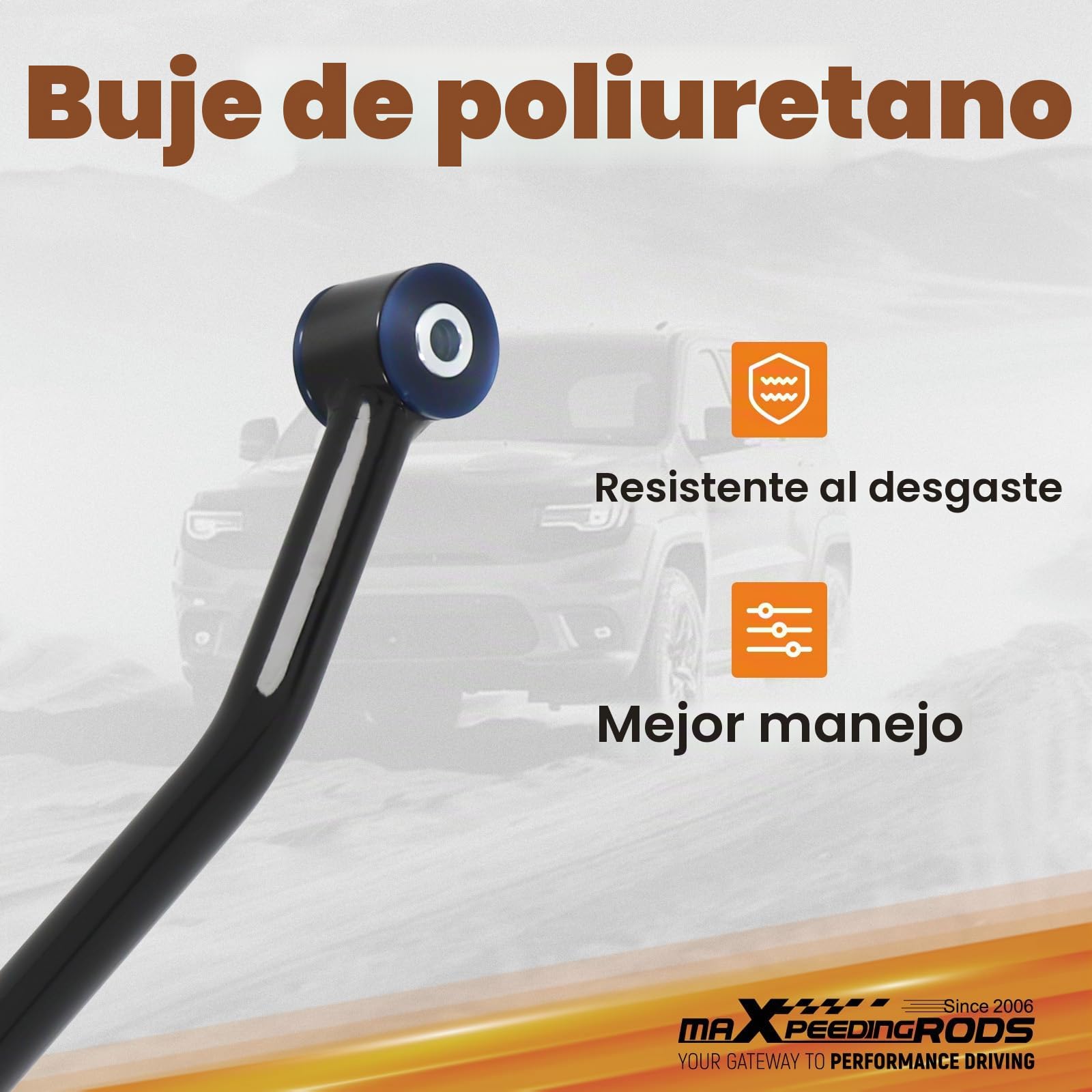 maXpeedingrods Brazos para Jeep Cherokee XJ 1984‑2001 | No Para Rhd, Acero, Pintura Polvo, Delantero