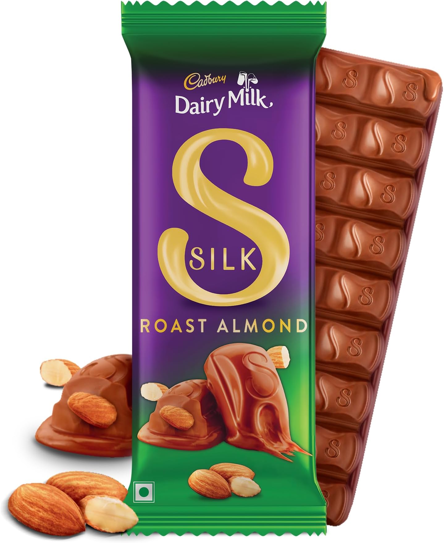 Cadbury Dairy Milk Silk Chocolate - Roast Almond, 55g