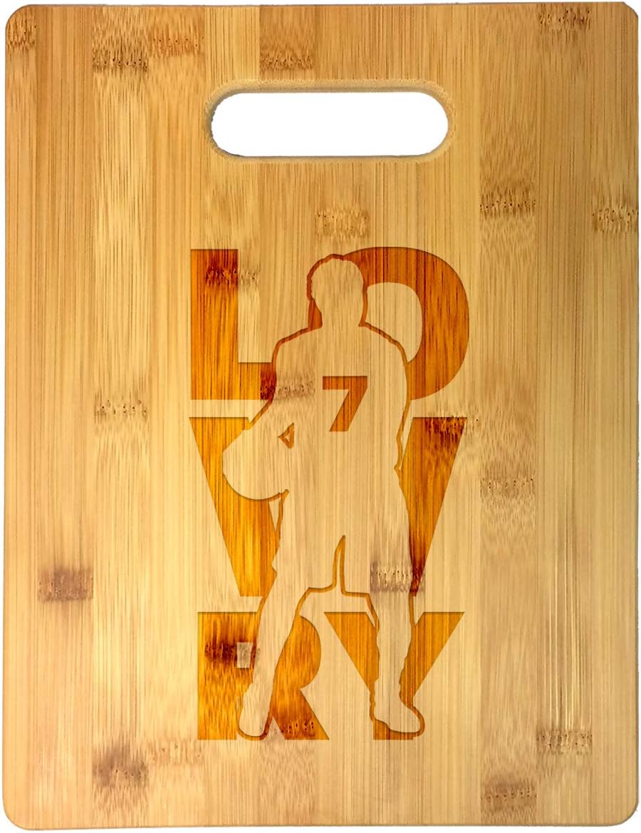 Basketball Sports Athletic Player Laser Engraved Bamboo Cutting Board - Wedding, Housewarming, Anniversary, Birthday, Christmas, Gift (Westbrook #0)