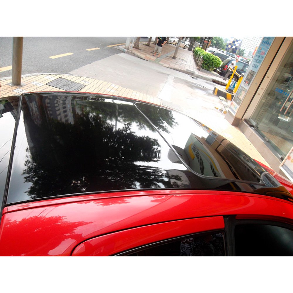 AUTO-STYLE Film Adhésif pour Car Wrapping - Noir Brillant - 152x200cm