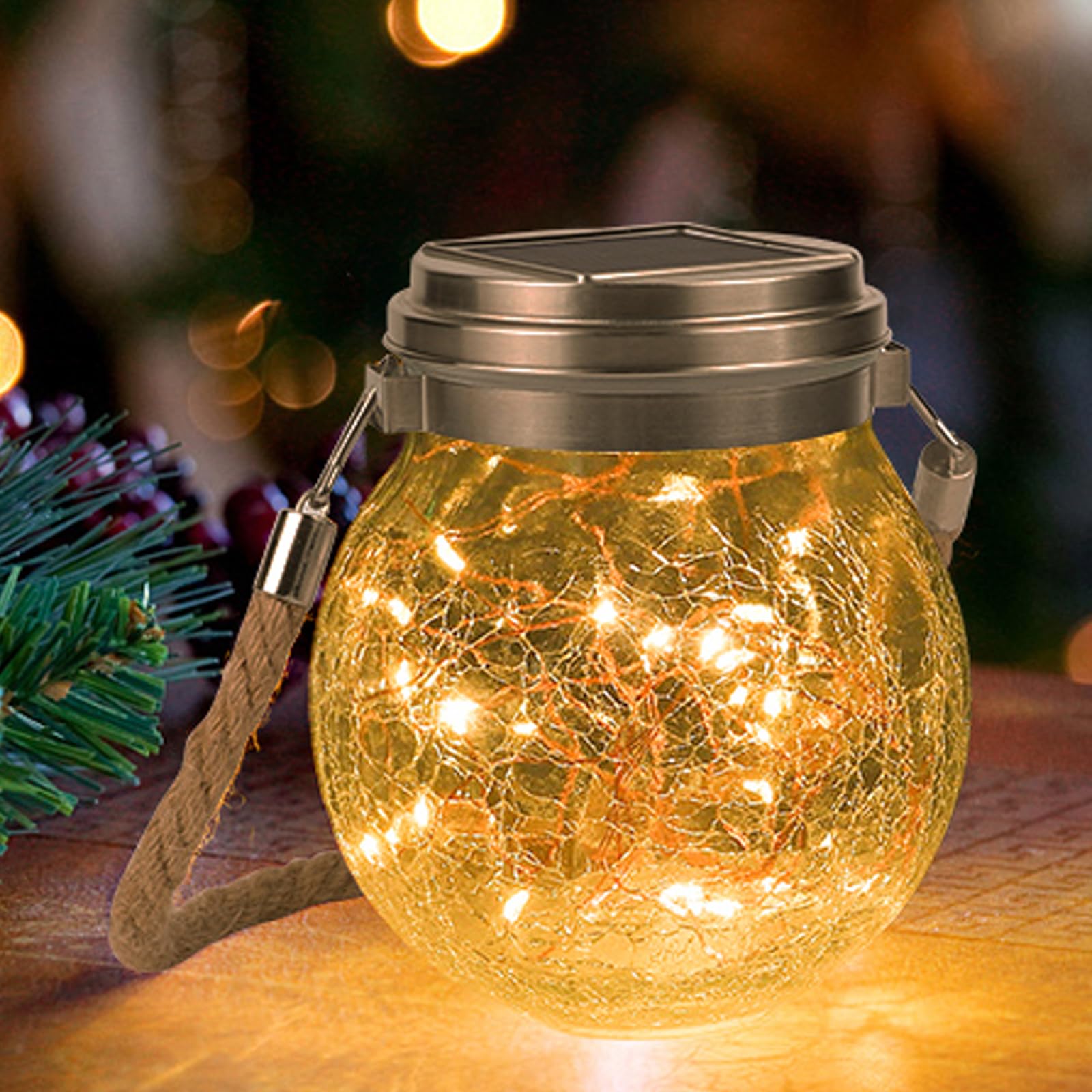 Xrr Warm-White 30 Led Hanging Solar Garden Lanterns - Waterproof Solar Lights For Path, Patio, Lawn, Yard & Garden Decor (Warm White)