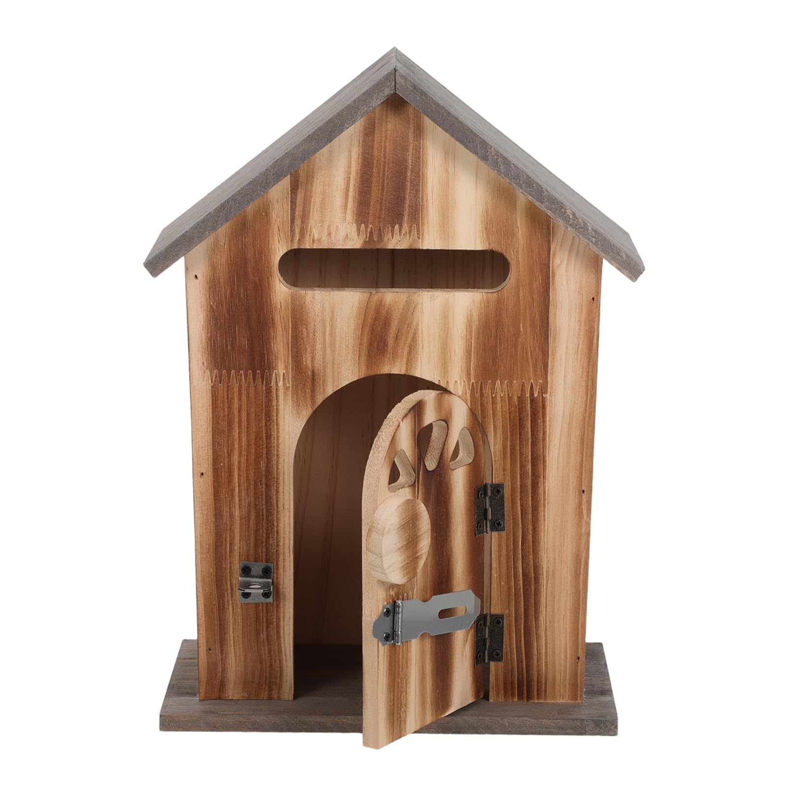 Boîte aux lettres extérieure en bois vintage pour une décoration de maison chaleureuse