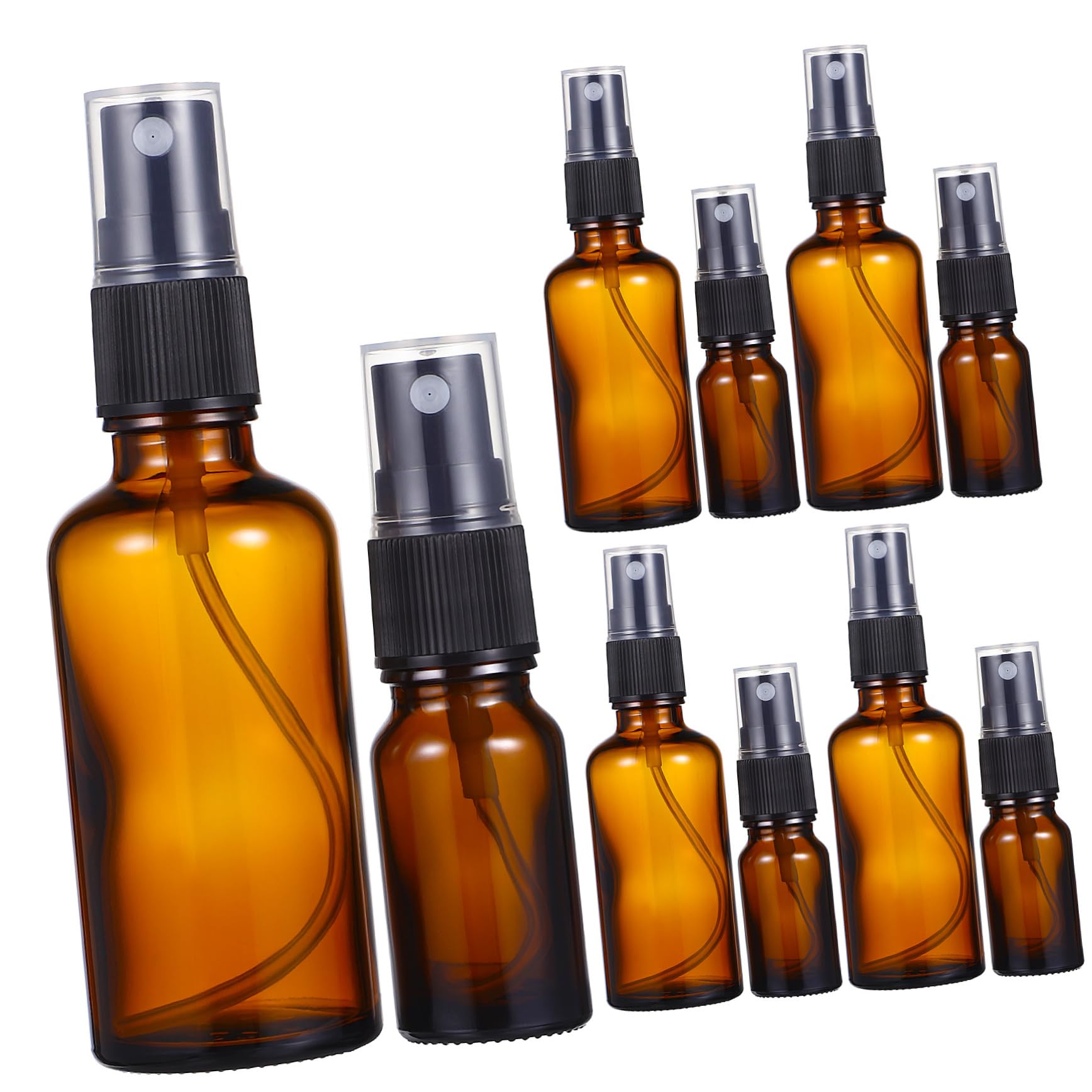 FOMIYES Bottiglie Spray in Vetro Ricaricabili 10ml 50ml, 10 Pezzi