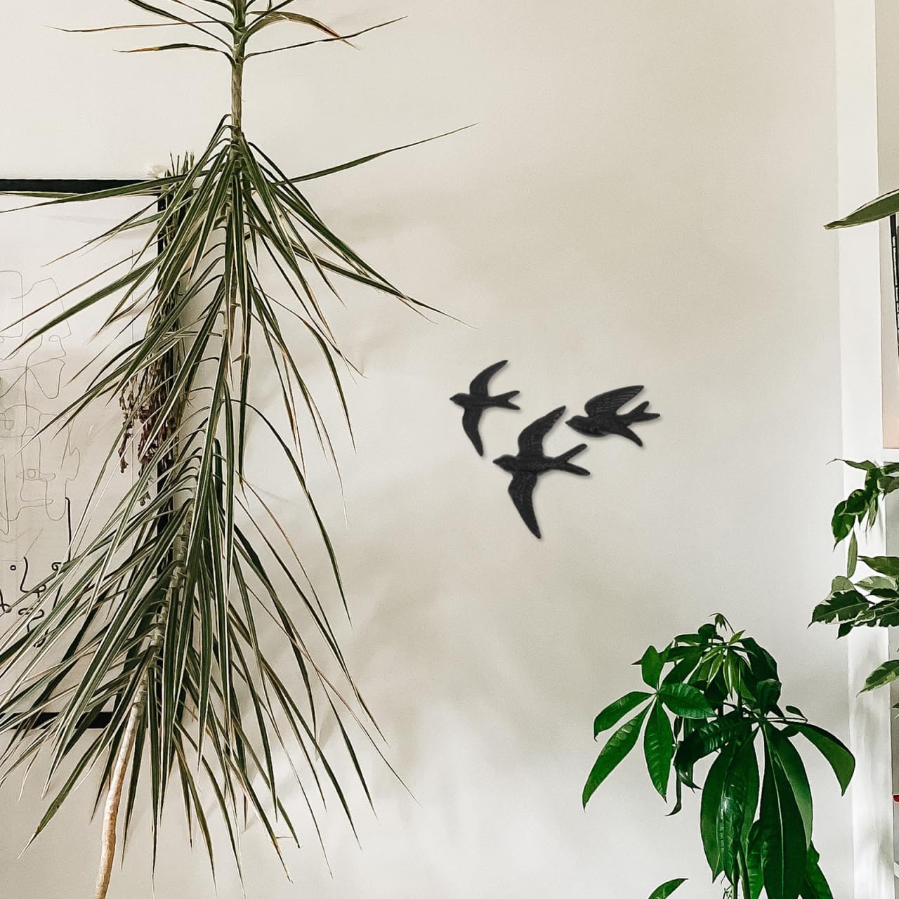 Yardwe Hirondelles Accrochées Au Mur Avaler Décorations Pour Les Salas