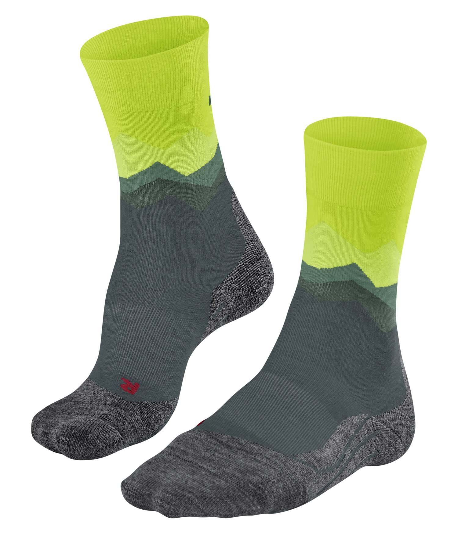 FALKE Men's TK2 Explore M So Wool Thick Anti-Blister 1 Pair Hiking Socks, Grey Steel 3583 Crest-O, 5.5-7.5