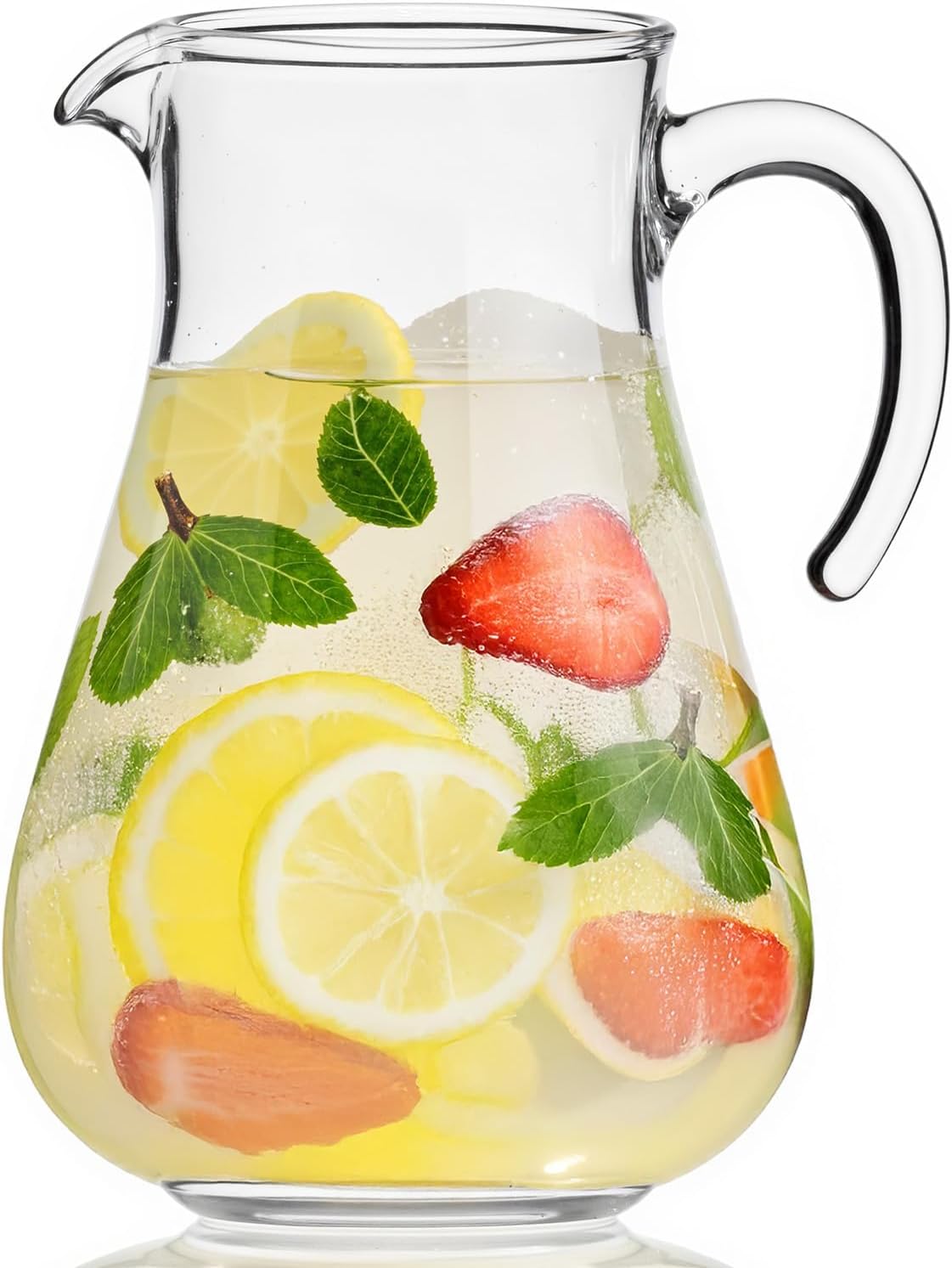 Lily's Home Break Resistant Plastic Pitcher, the Large Capacity Makes it Excellent for Parties, Both Indoor and Outdoor (98 Ounces)