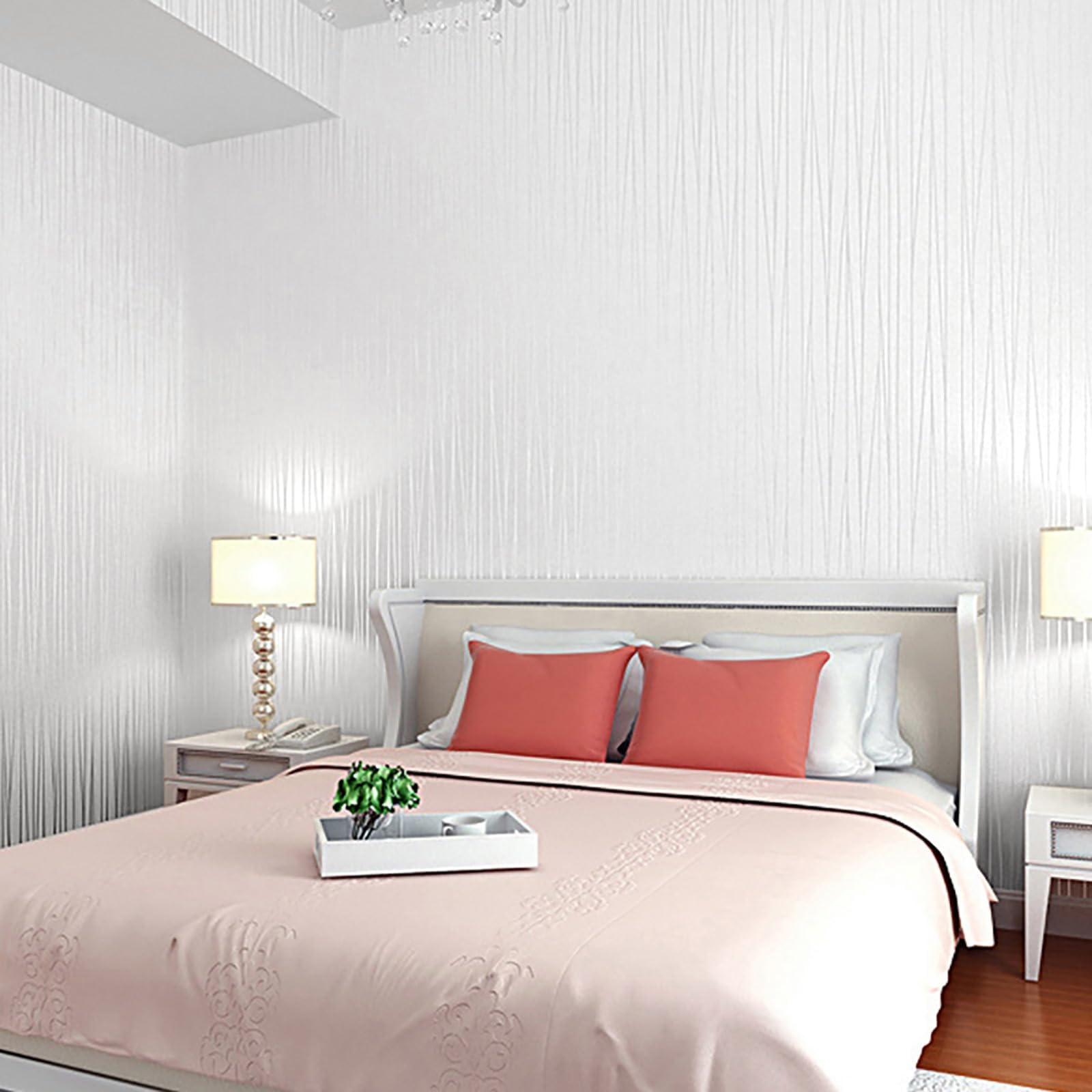 Beswitory ストライプ壁紙 モダン 3D エンボス壁紙 ベージュ ミックス 無地 厚手 質感のある壁紙 寝室 大人 ティーンエイジャー リビングルーム ラウンジ 廊下 ホール