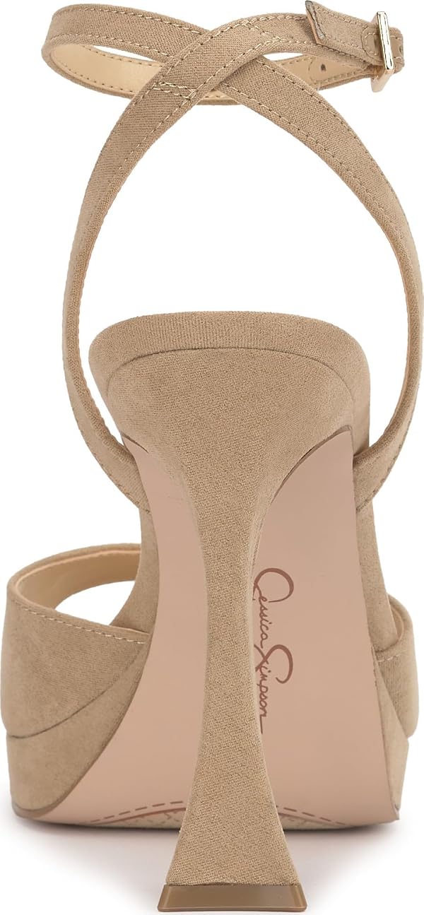 Jessica Simpson Jixte Platform Sandal, Light Maple, 7.5 by Jessica Simpson - Used condition - Image 3