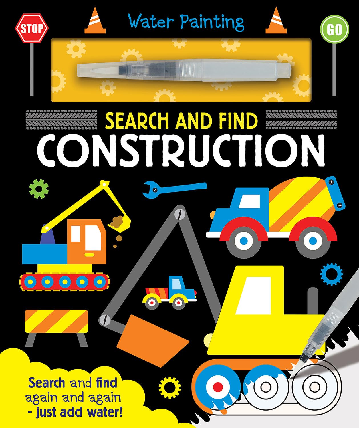 Search and Find Construction (Water Painting Search and Find)